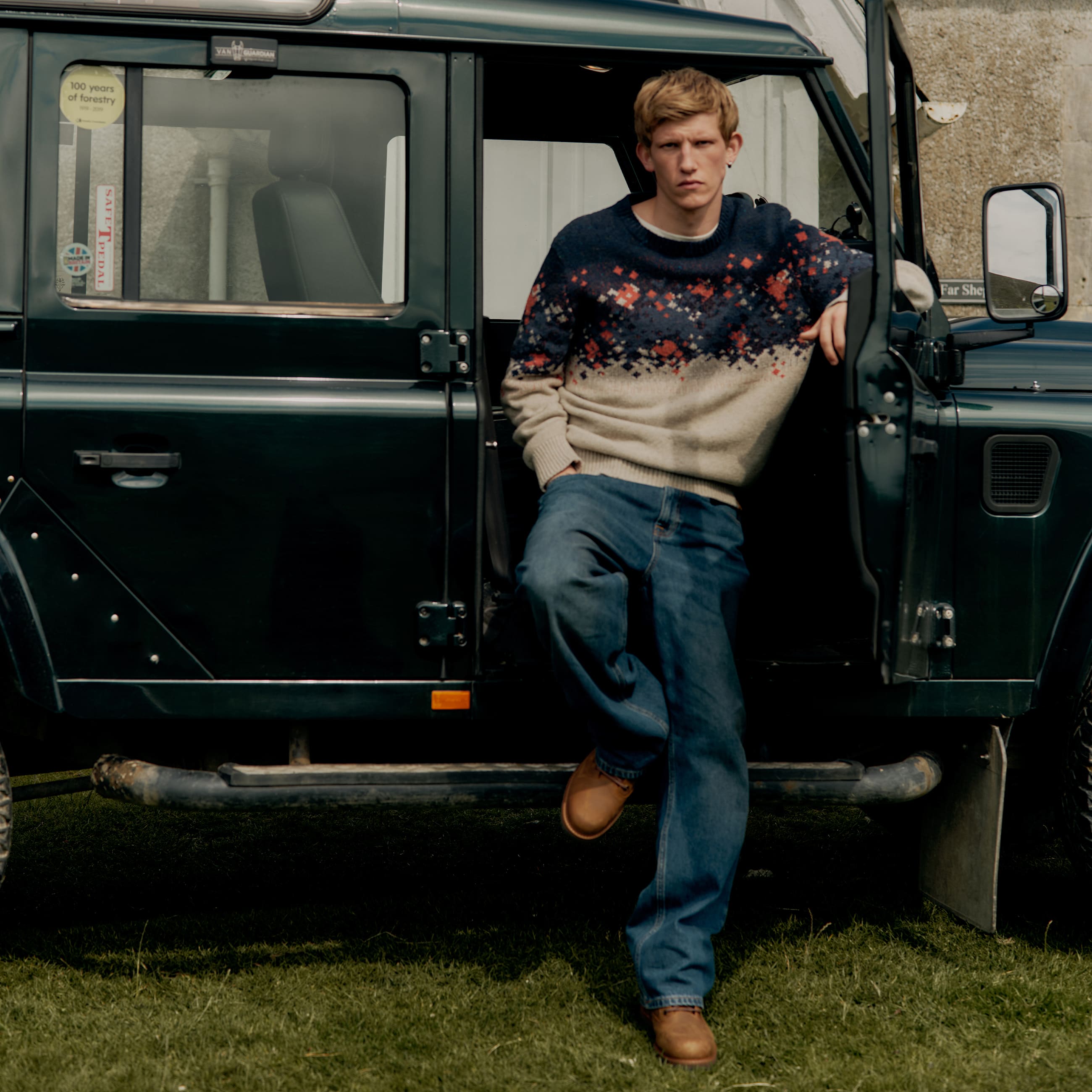 Fair Isle Jumper for Men in Beige TBL Beige MKTG2