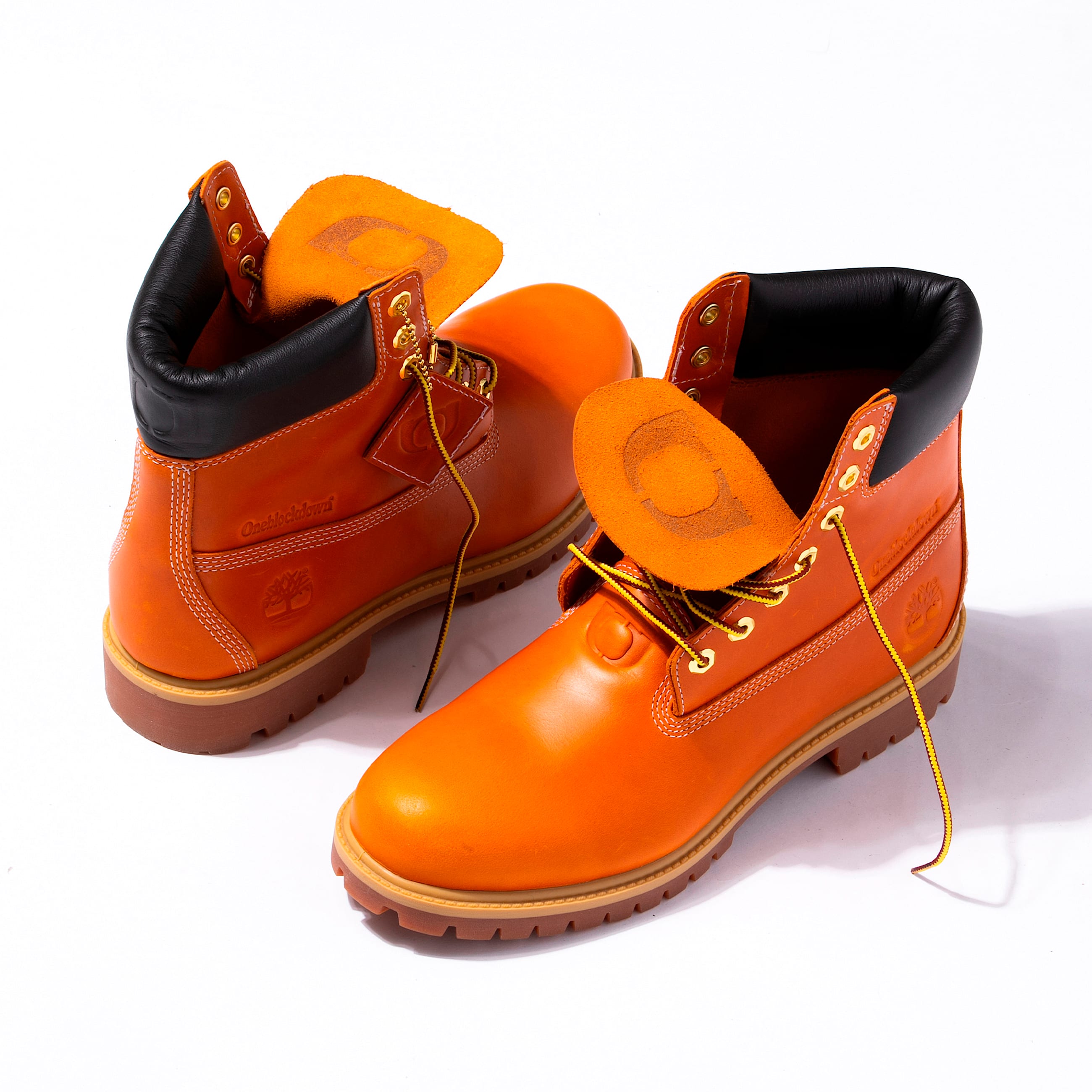 Timberland x One Block Down Heritage 6Inch Waterproof Boot for Men in Orange TBL Orange MKTG2