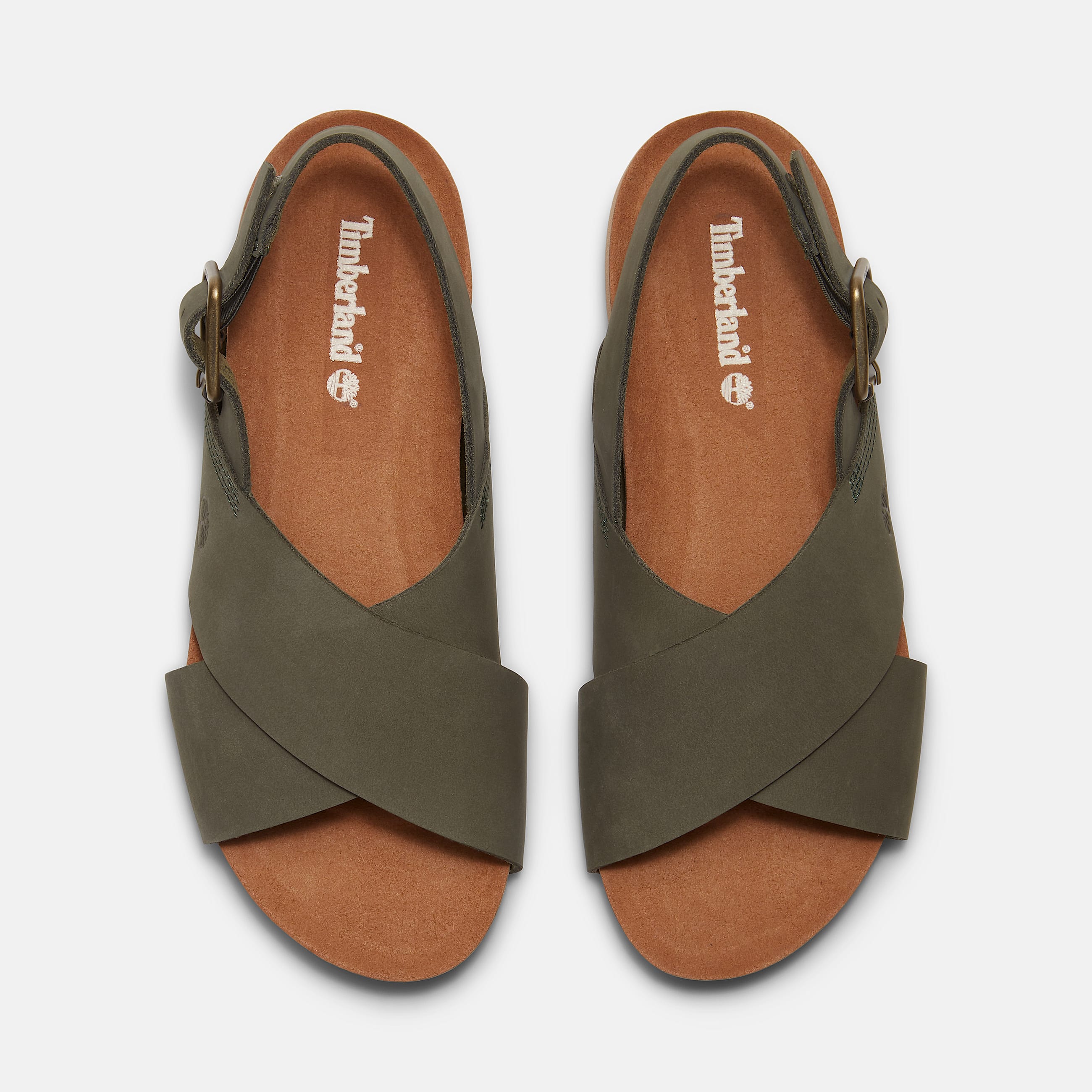 Malibu Waves BasicSandale mit Fersenriemen fr Damen in Dunkelgrn TBL Grn ALT2