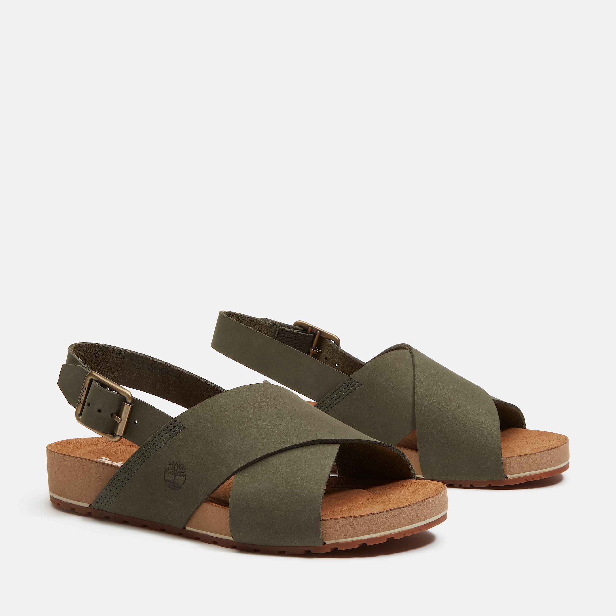 Malibu Waves BasicSandale mit Fersenriemen fr Damen in Dunkelgrn TBL Grn ALT4