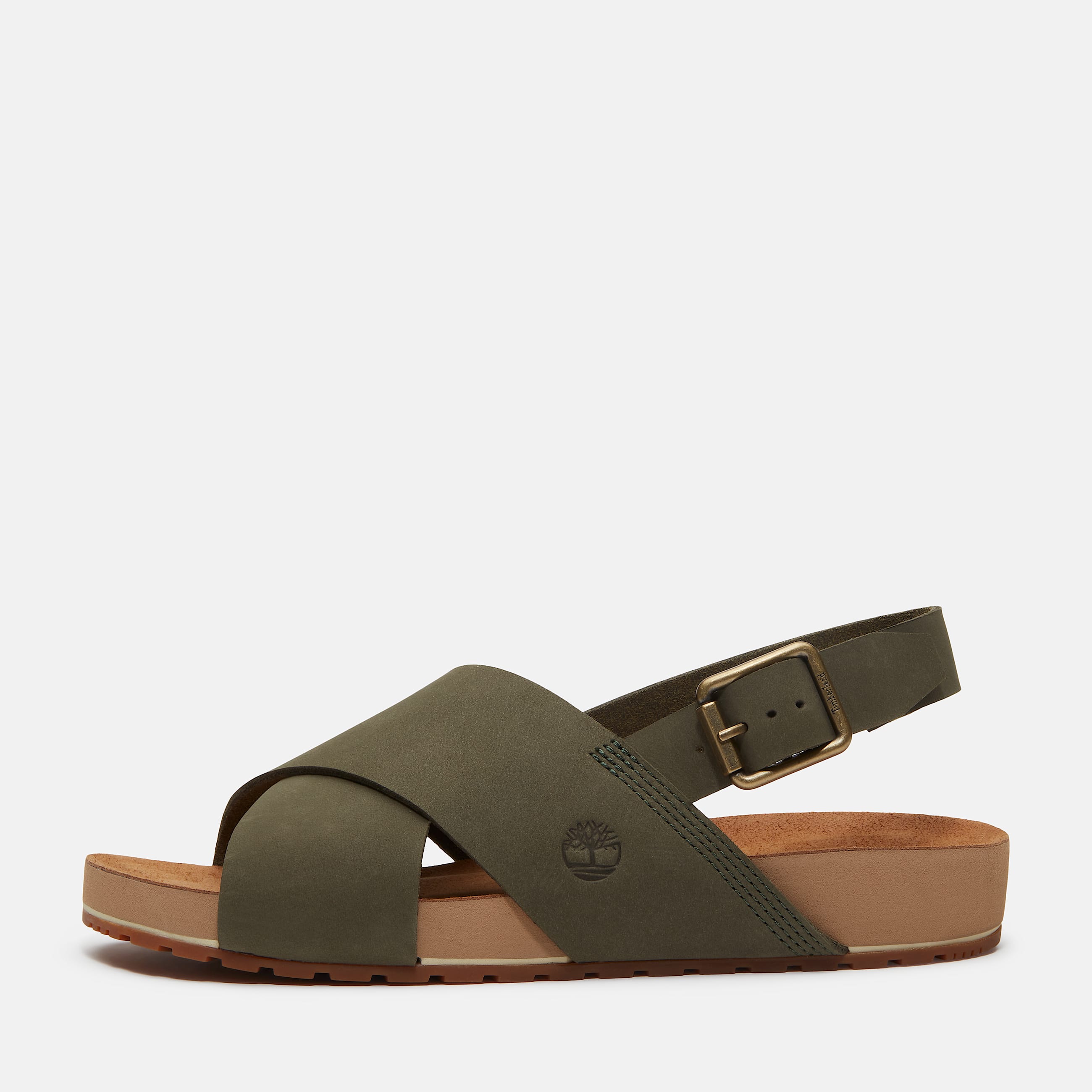 Malibu Waves BasicSandale mit Fersenriemen fr Damen in Dunkelgrn TBL Grn ALT8