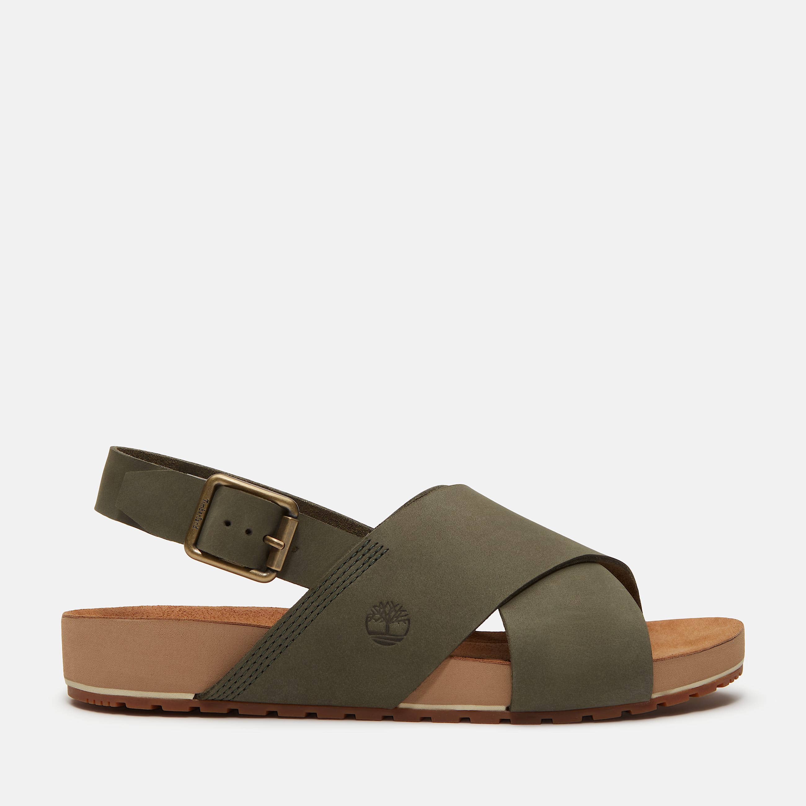 Malibu Waves BasicSandale mit Fersenriemen fr Damen in Dunkelgrn TBL Grn HERO