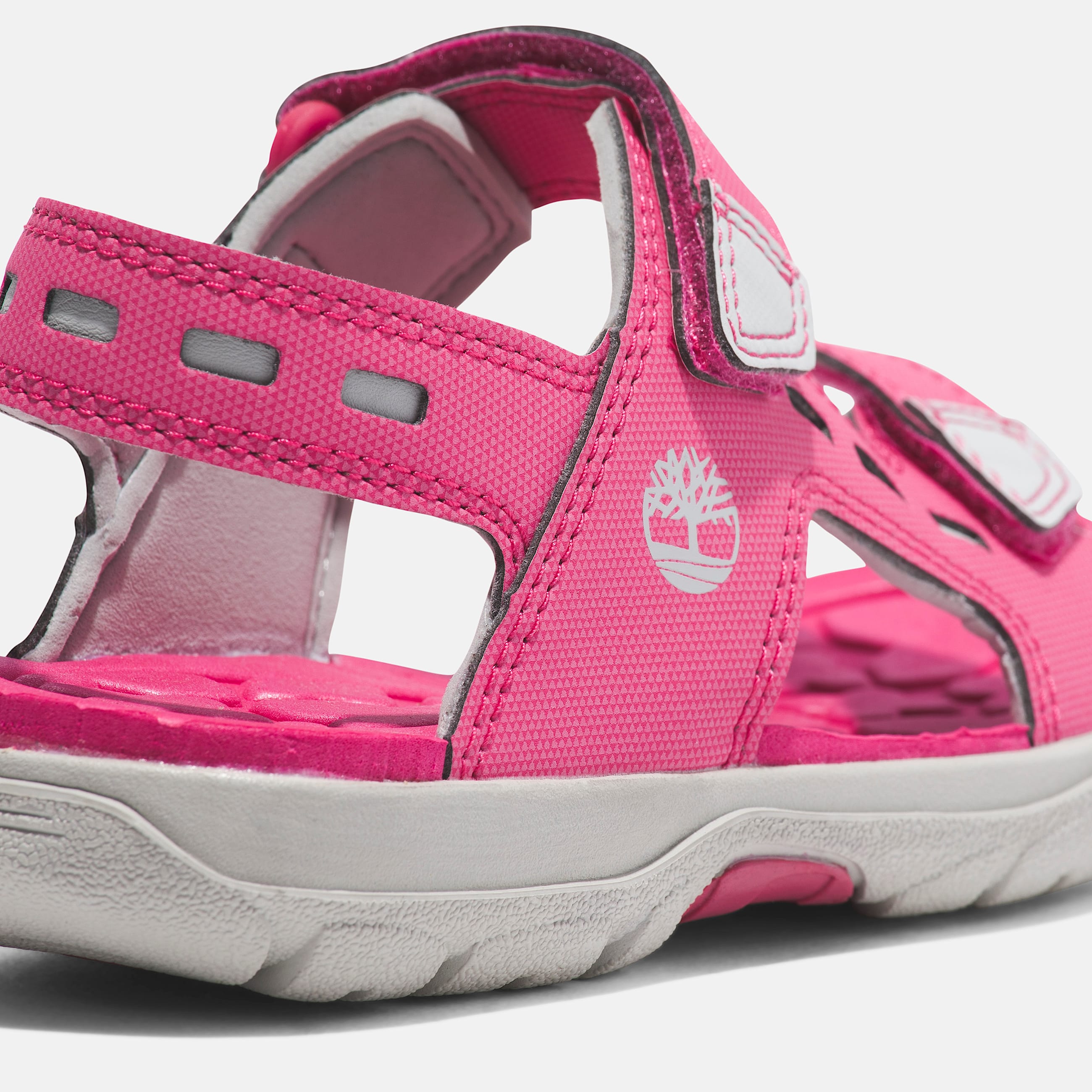 Moss Jump sandal med bagrem til unge i pink TBL Lyserd ALT7