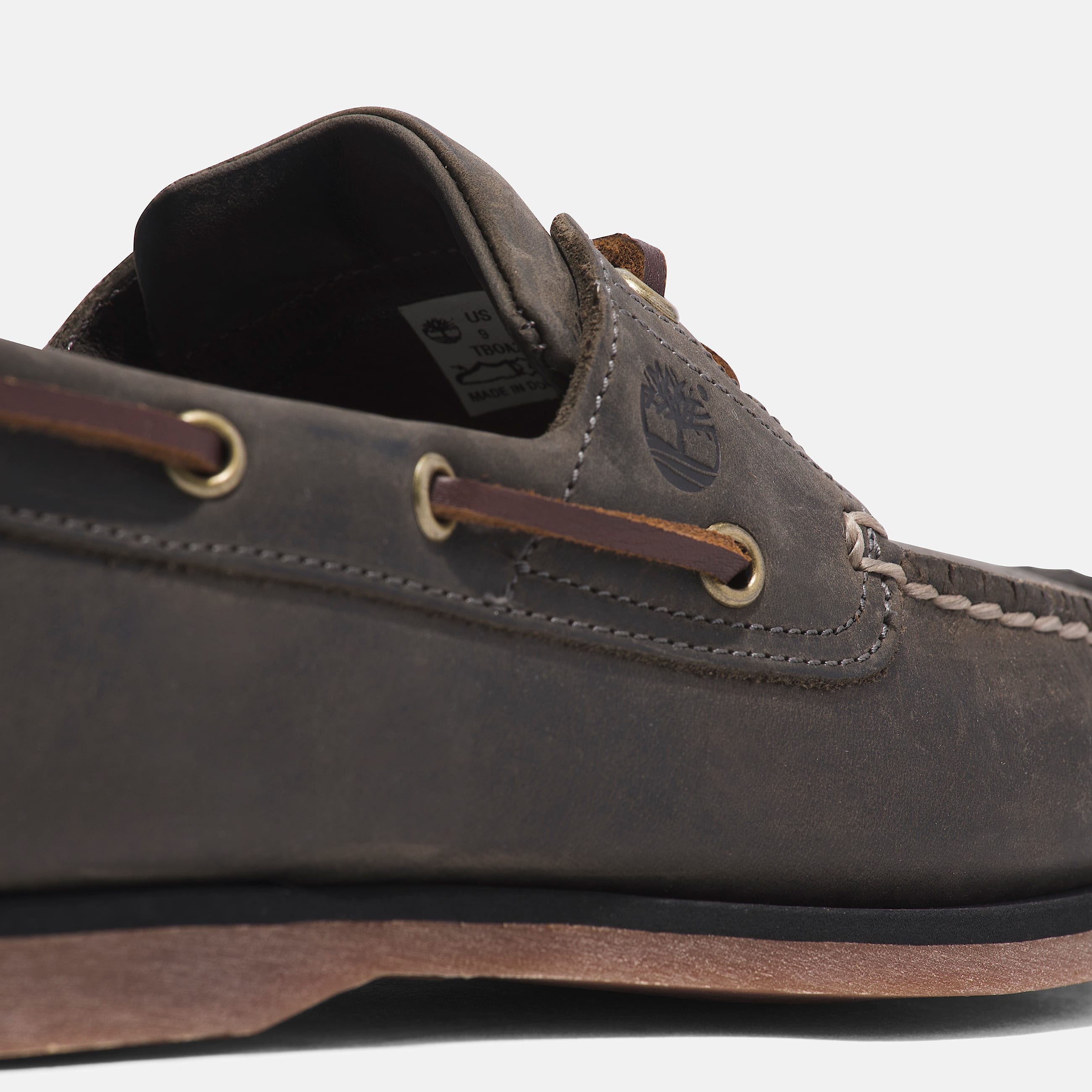 Chaussure bateau classique  2 illets pour homme en gris TBL gris ALT7