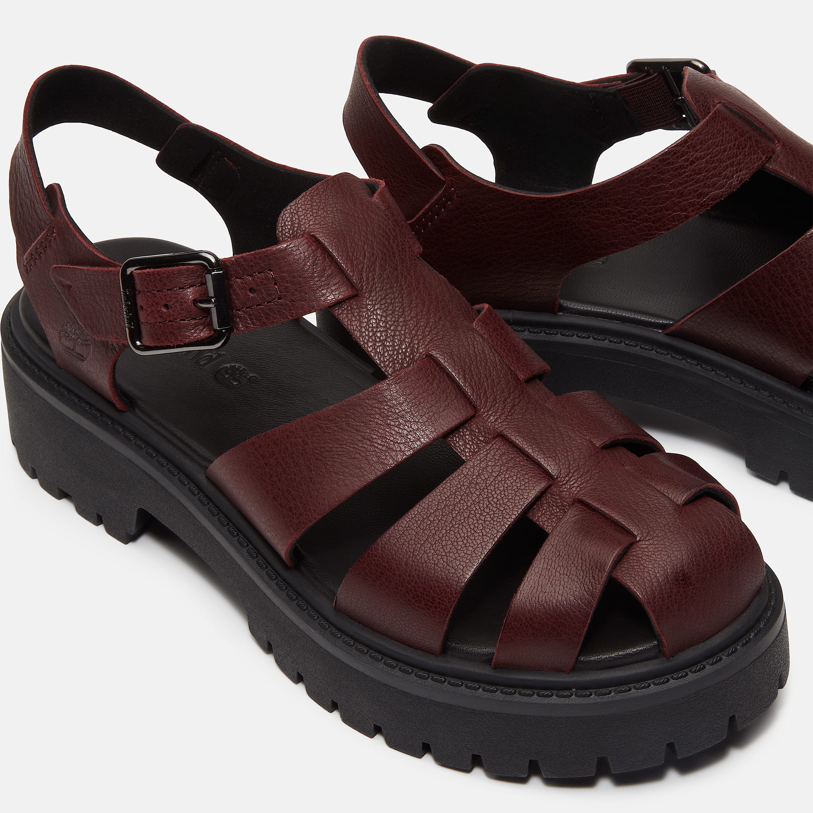 Stone Street FishermanSandale mit Plateausohle fr Damen in Burgunderrot TBL Burgunderrot ALT7