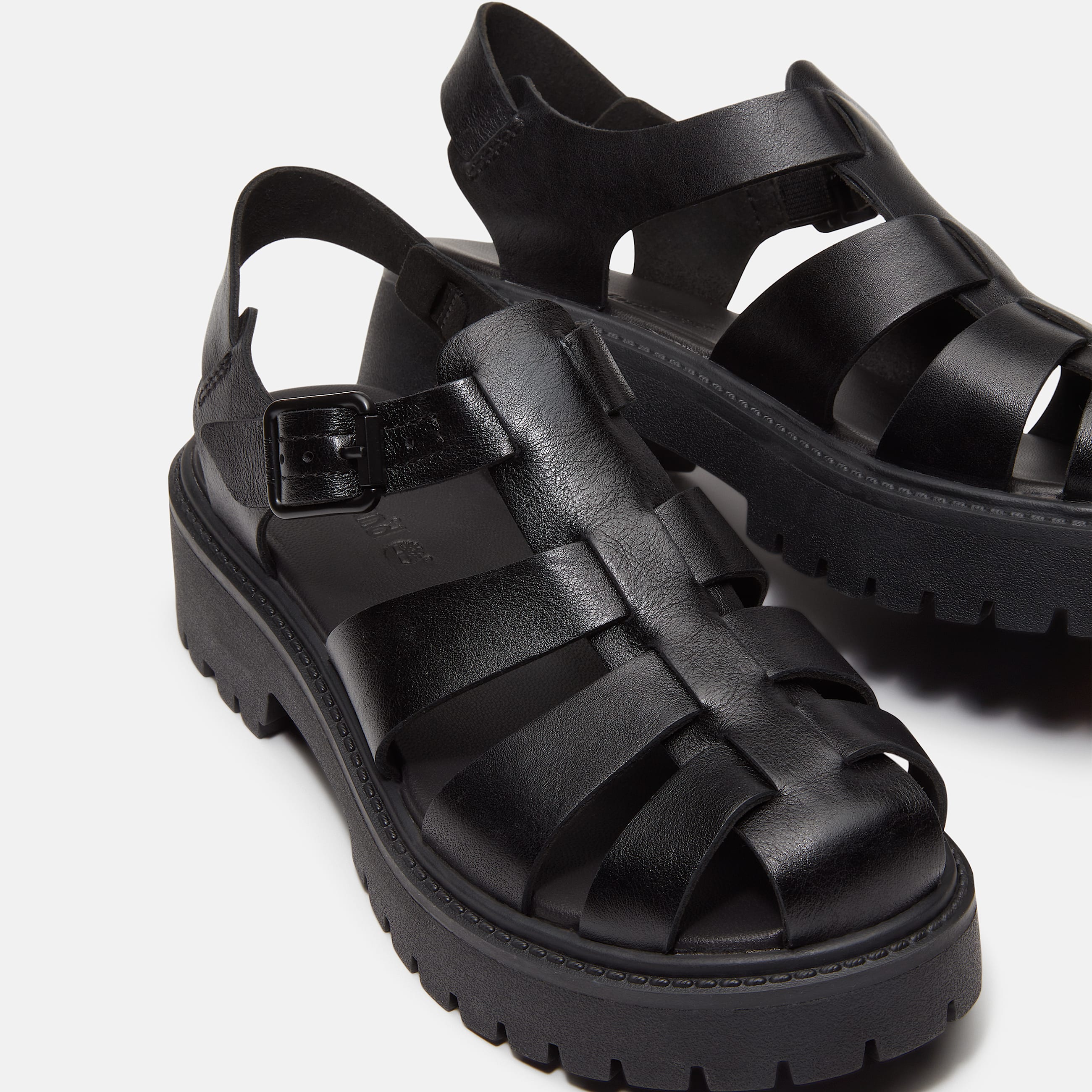 Sandale  plateforme Stone Street Fisherman pour femme en noir TBL noir ALT7