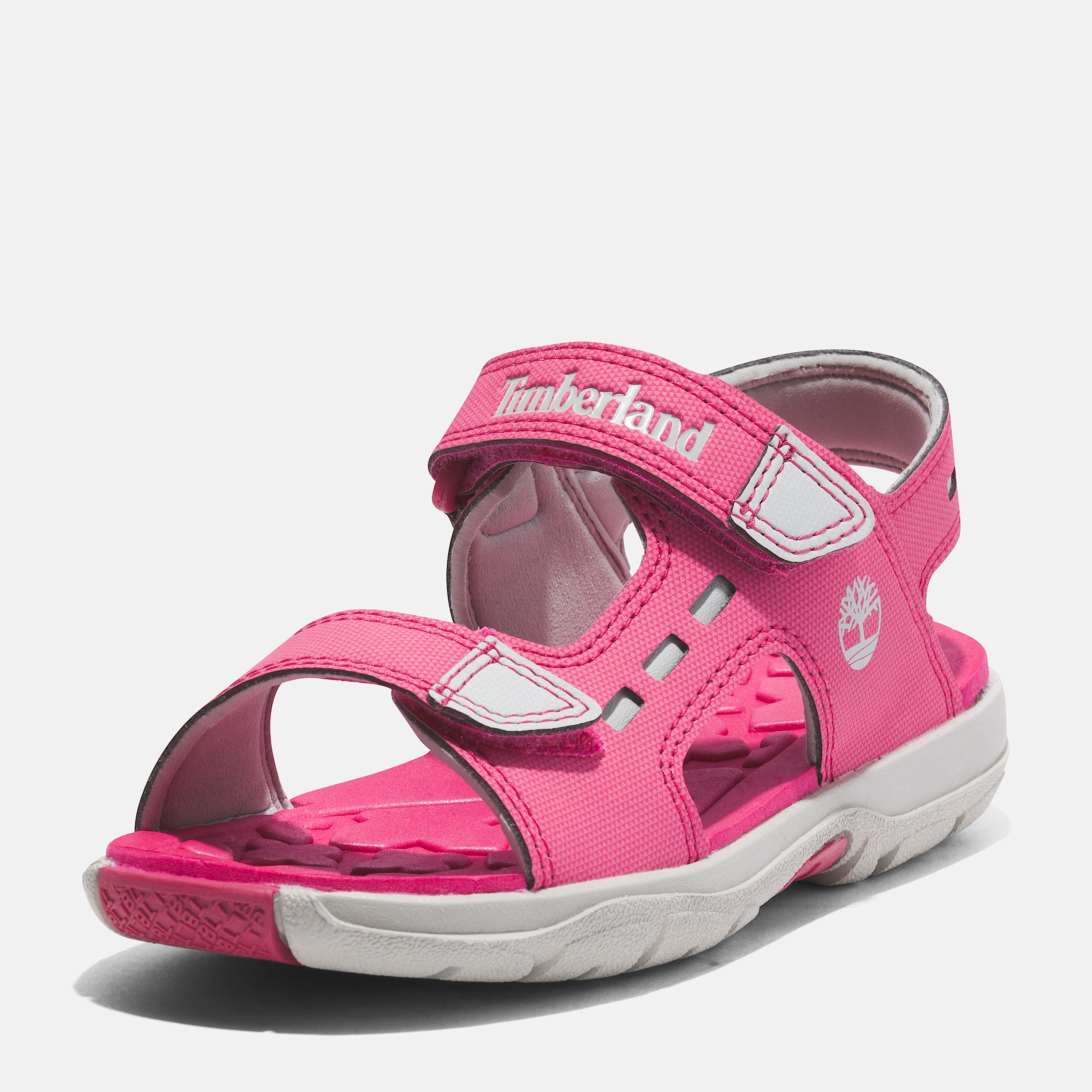 Moss Jump sandal med bagrem til unge i pink TBL Lyserd ALT9