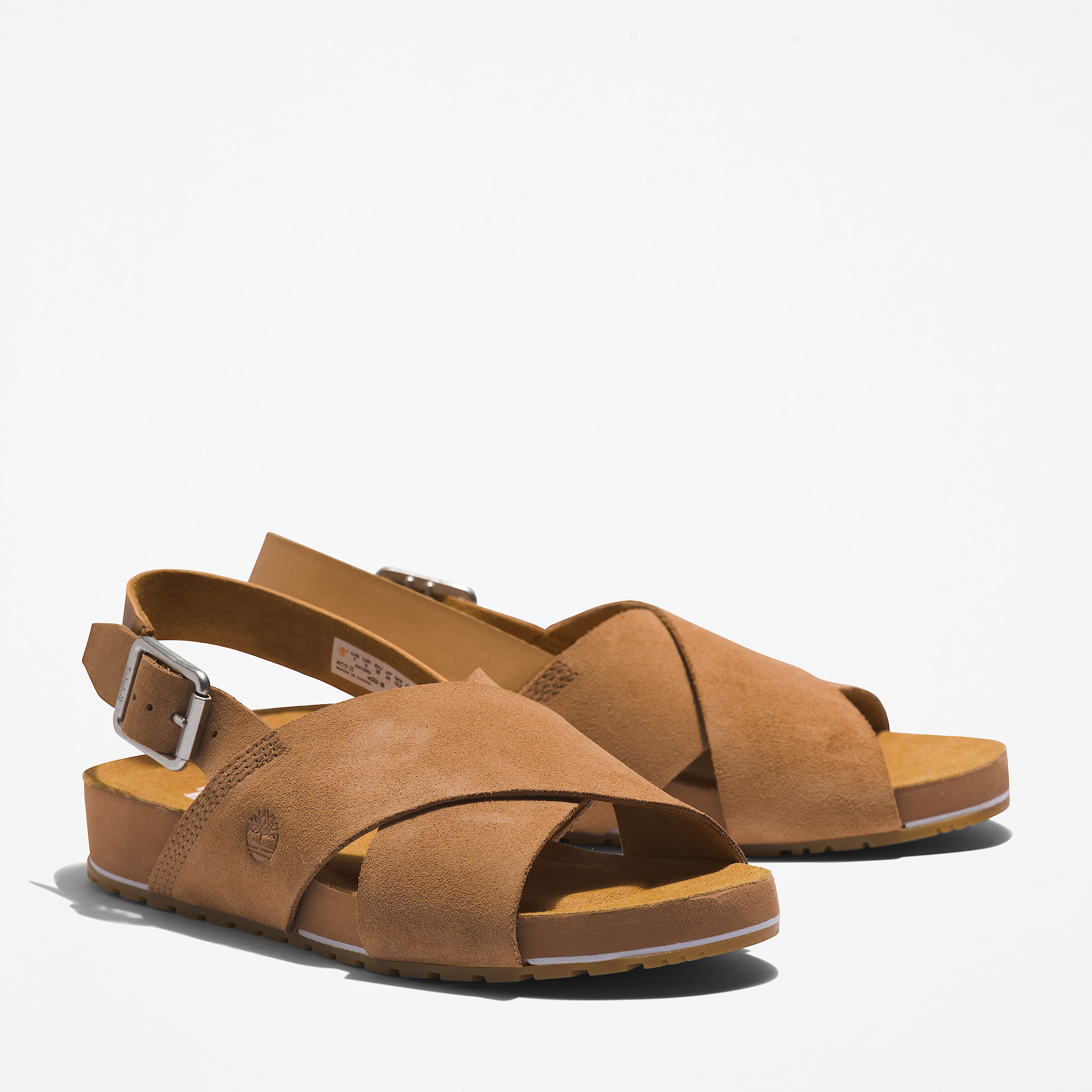 Malibu Waves Basic sandal med bagrem til kvinder i lysebrun TBL Brun ALT4