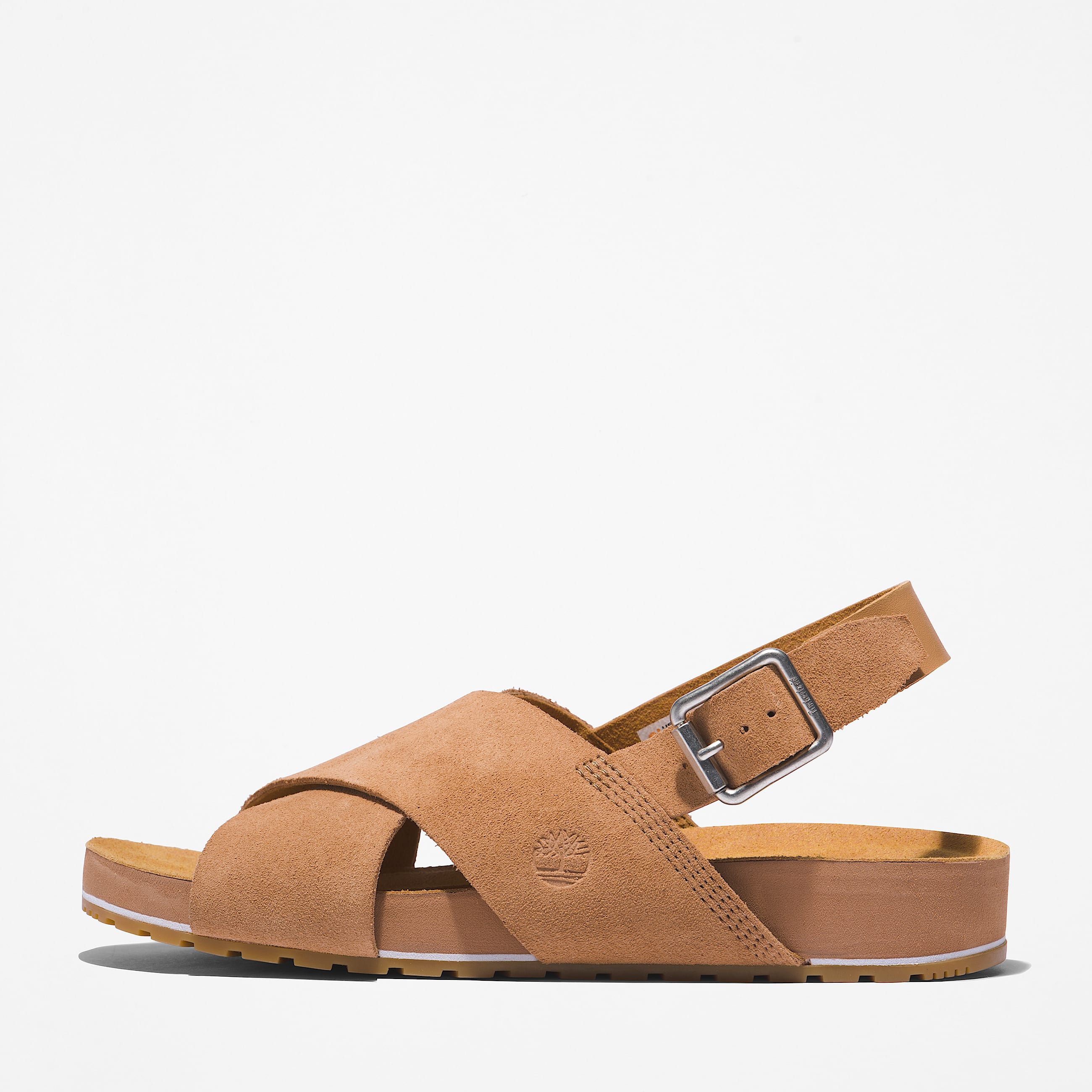Malibu Waves Basic sandal med bagrem til kvinder i lysebrun TBL Brun ALT8