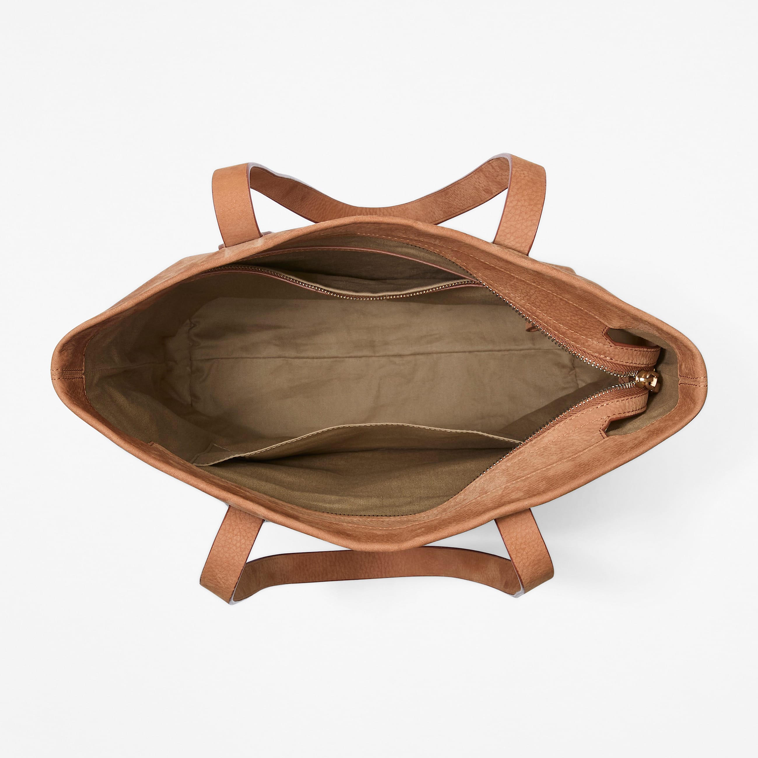 Tragetasche aus weichem Leder in Braun TBL Braun ALT1