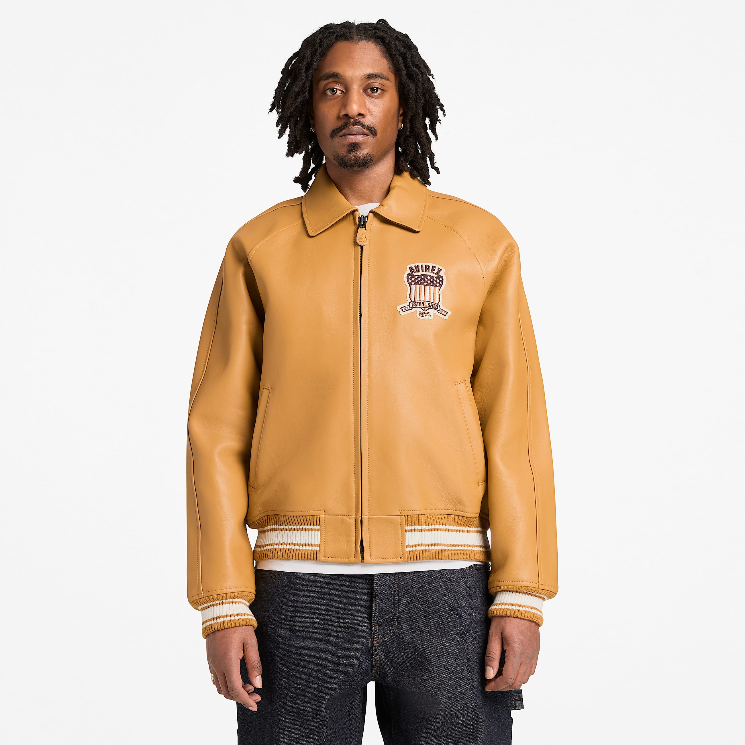 TIMBERLAND® X AVIREX ICON JACKET IN YELLOW