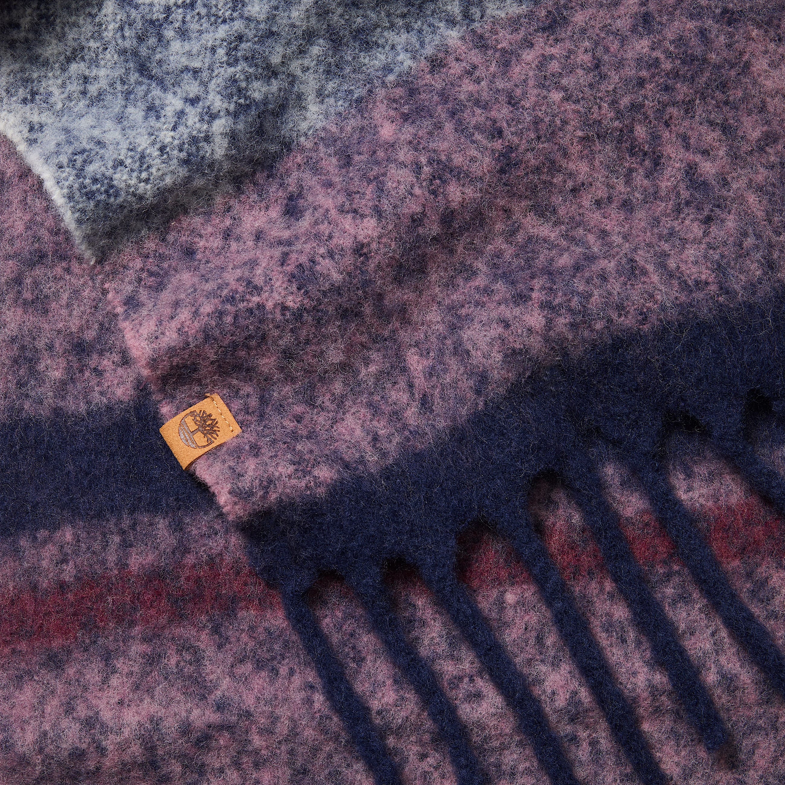 Woven Striped Scarf in Pink TBL Pink ALT1