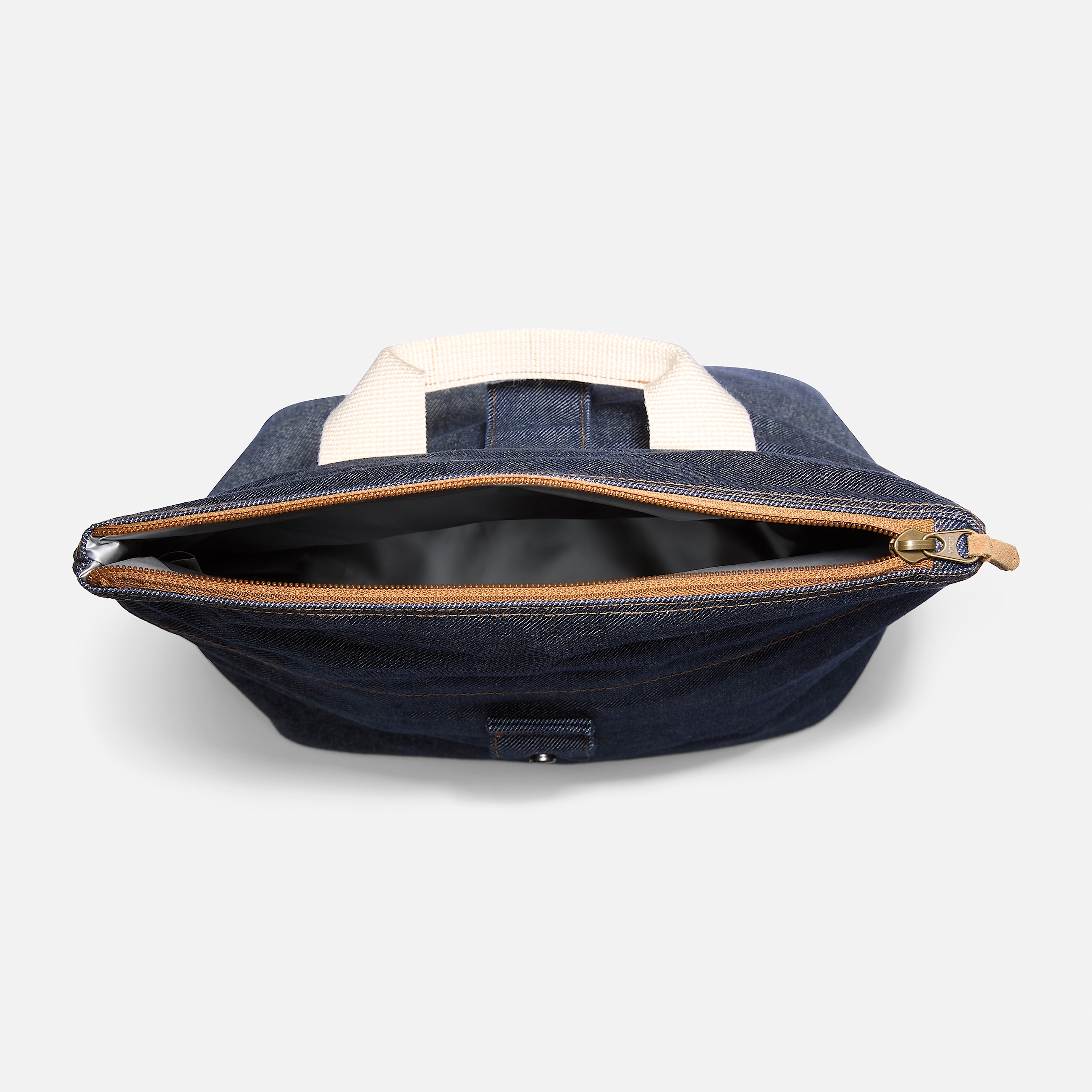 Denim LunchTasche in Dunkelblau TBL Blau ALT1