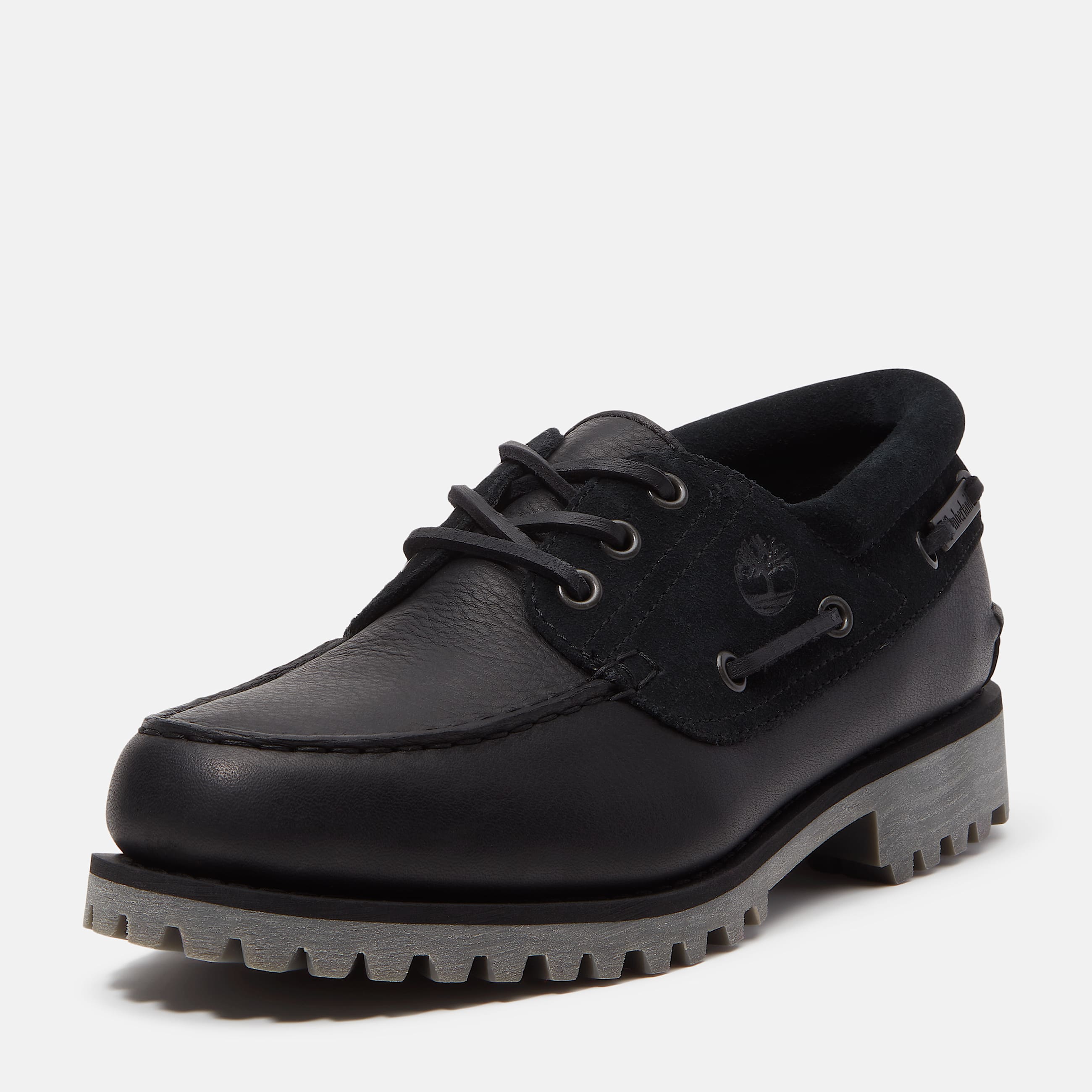 Chaussure bateau authentique cousue main  3 illets Timberland pour homme en noir TBL noir ALT9