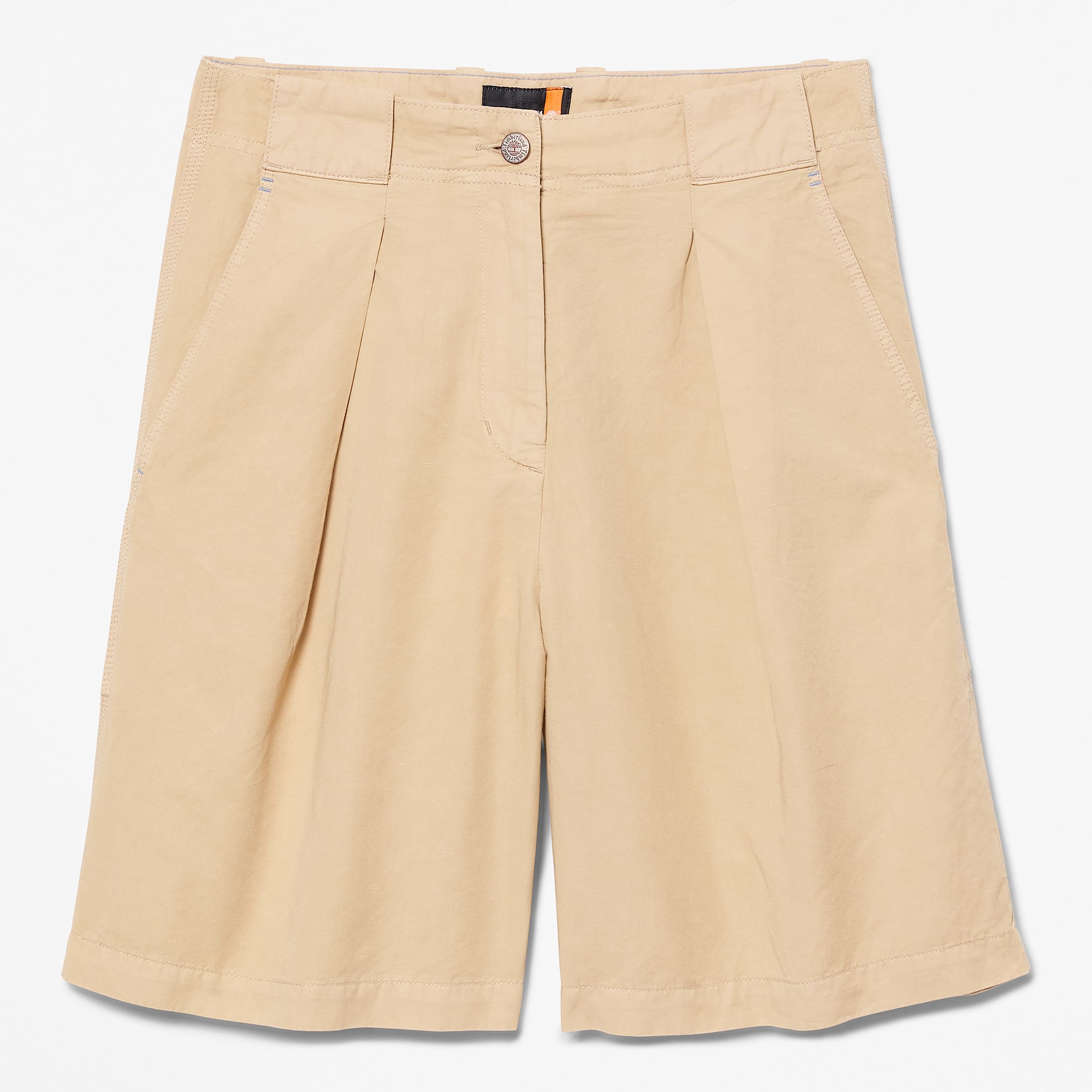 CottonLinen Bermuda Short for Women in Beige TBL Beige HERO