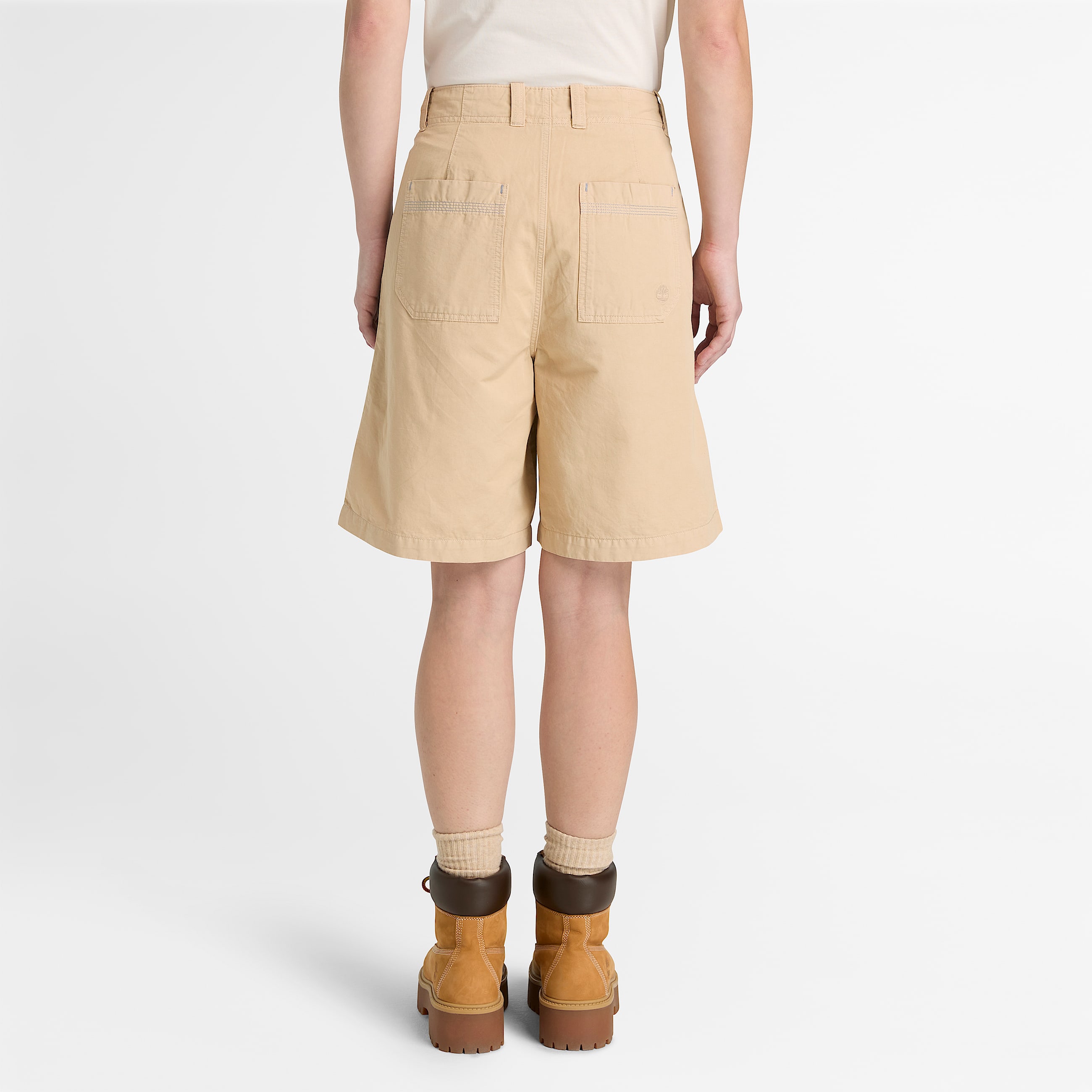 CottonLinen Bermuda Short for Women in Beige TBL Beige ALT8