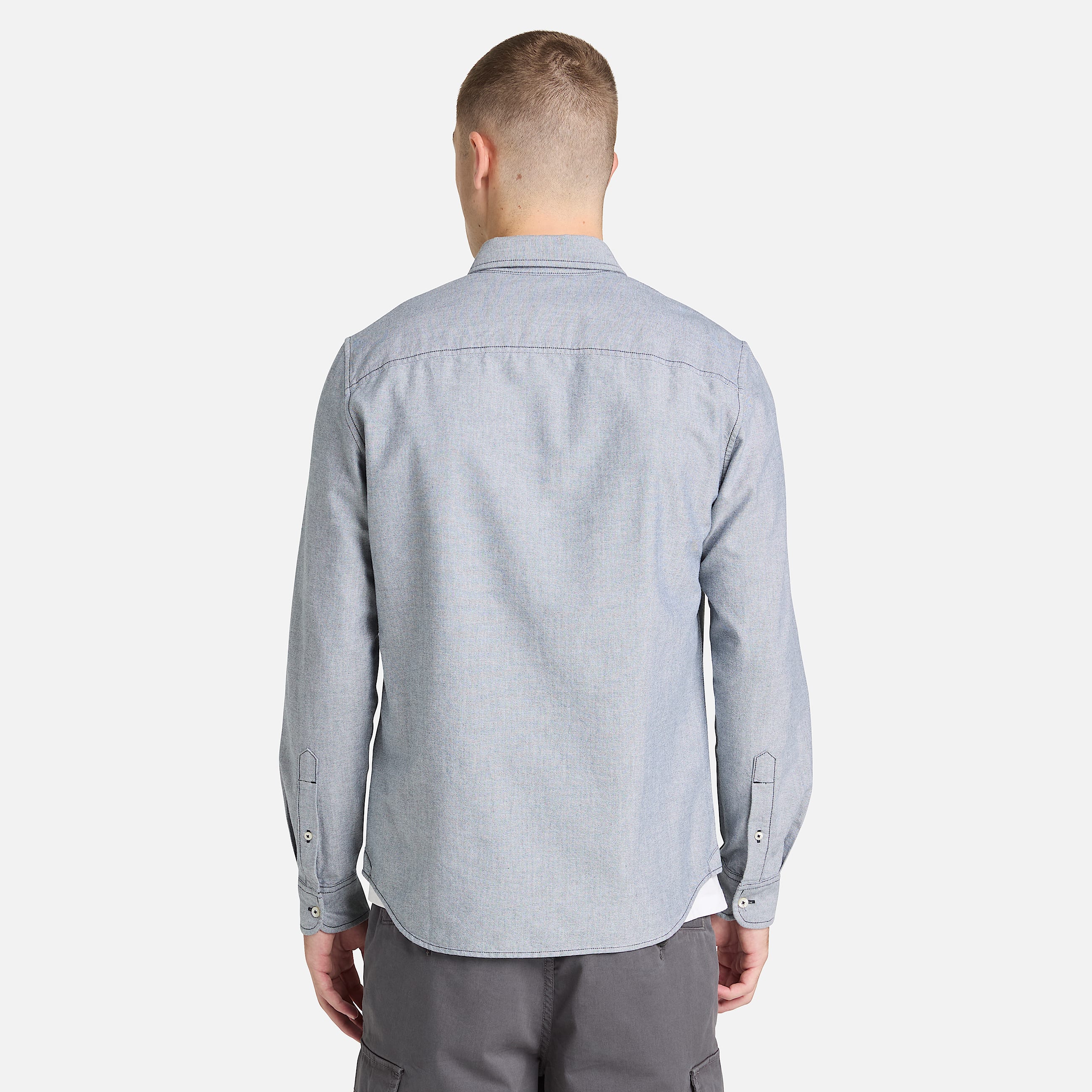 Chemise oxford pour homme en bleu fonc TBL bleu ALT8