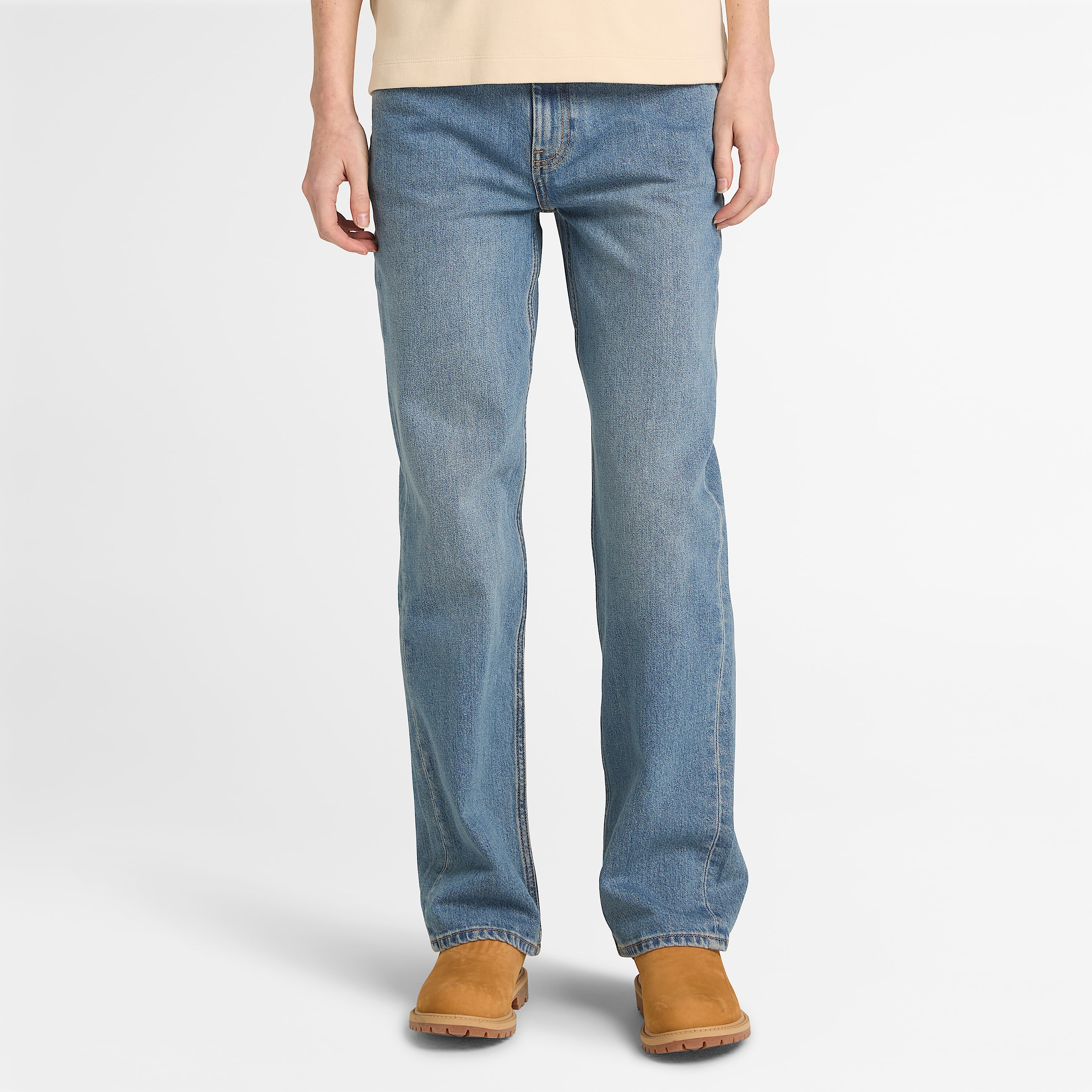 Straight Denim Trouser for Women in Light Blue TBL Blue ALT1