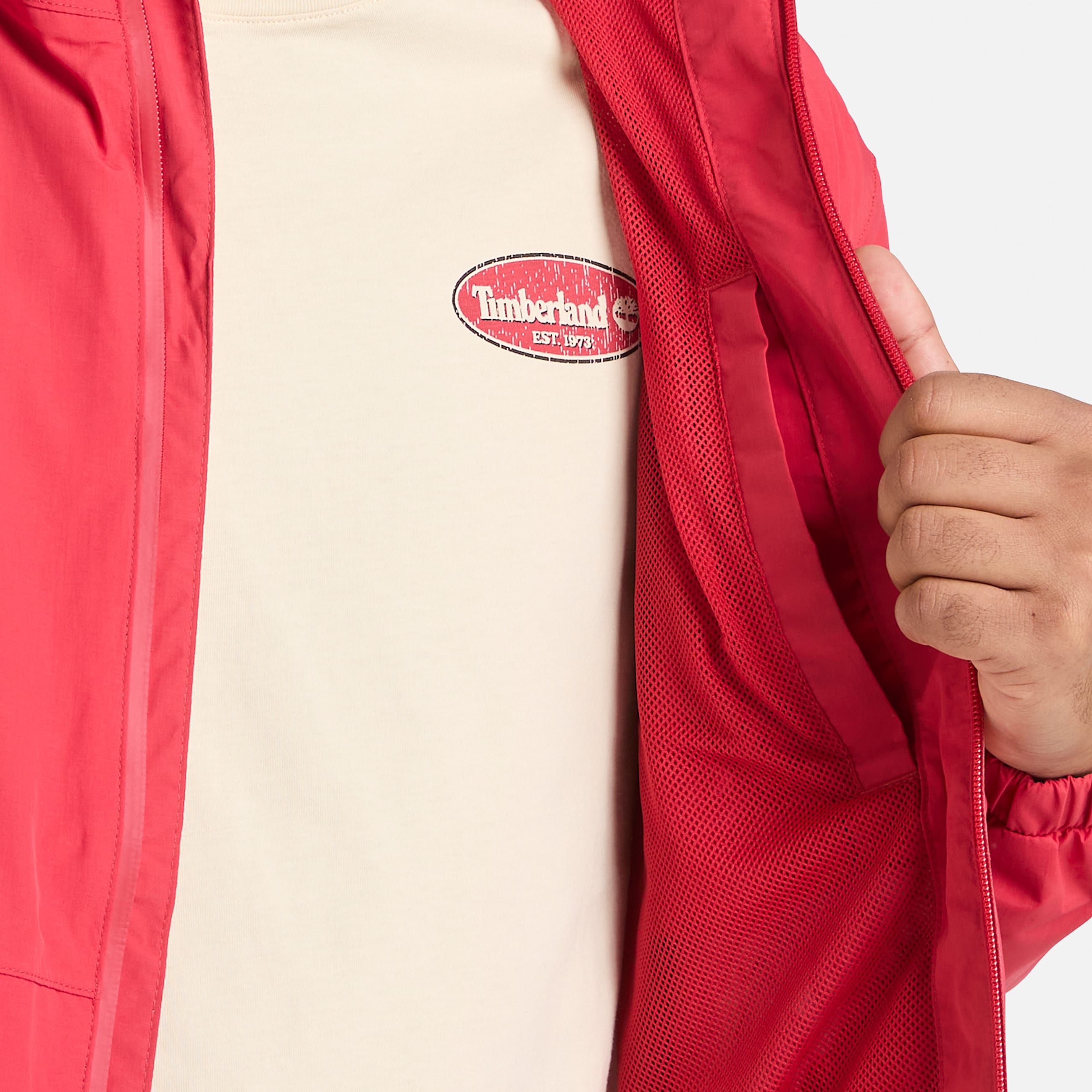 Winnick Waterproof Shell Jacket for Men in Red TBL Red ALT4