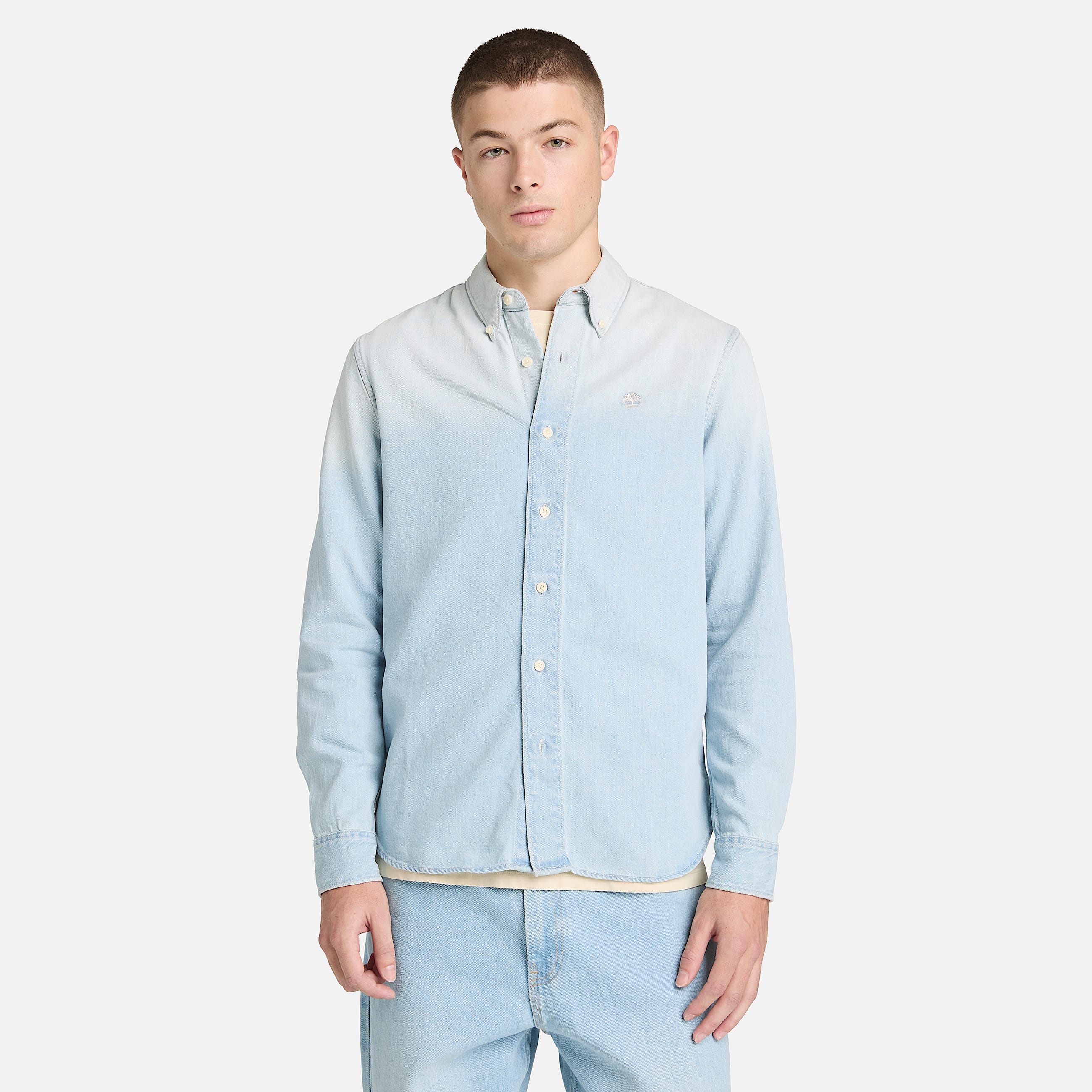 Jeanshemd fr Herren in Hellblau TBL Blau ALT1