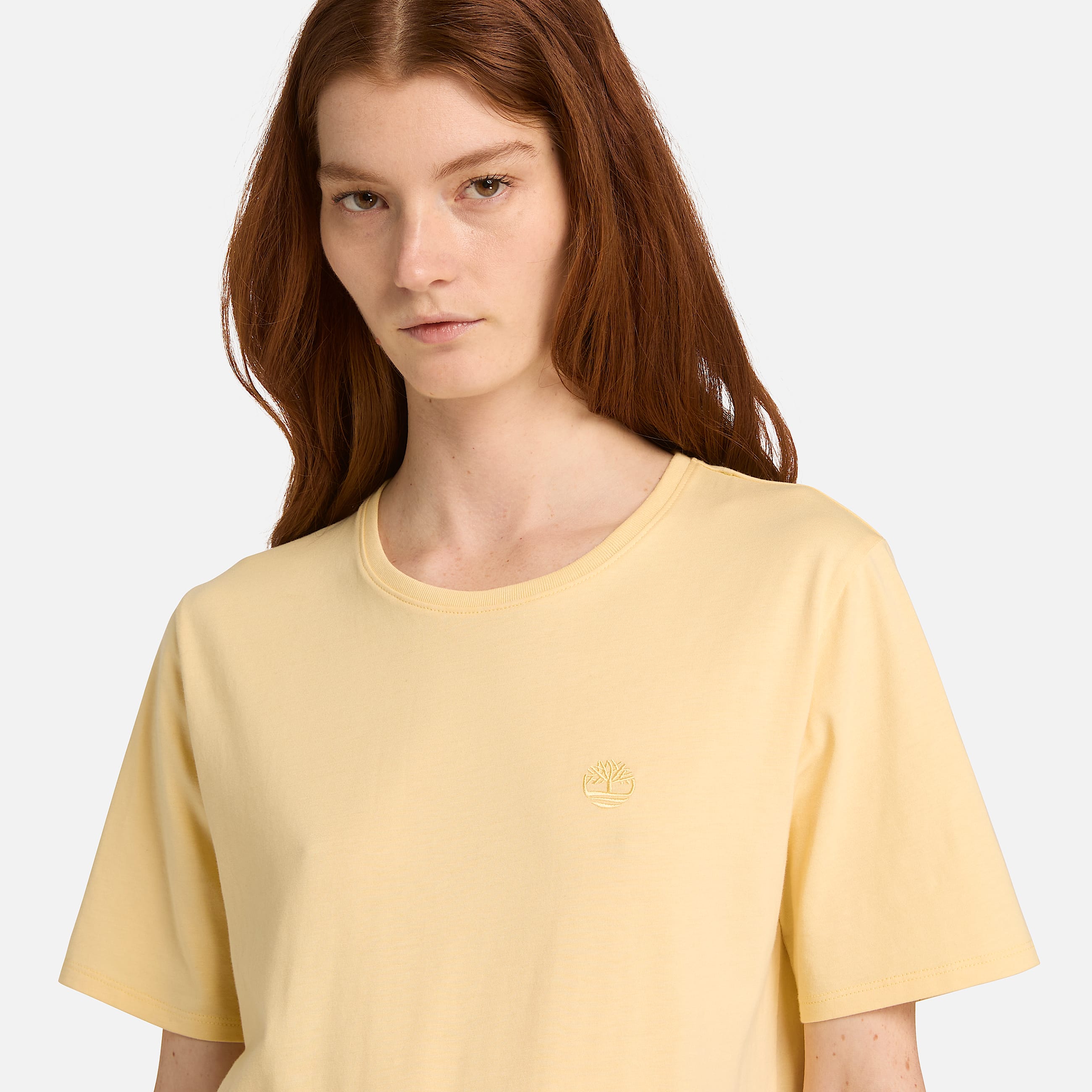 Tshirt  manches courtes Dunstan pour femme en jaune TBL jaune ALT3
