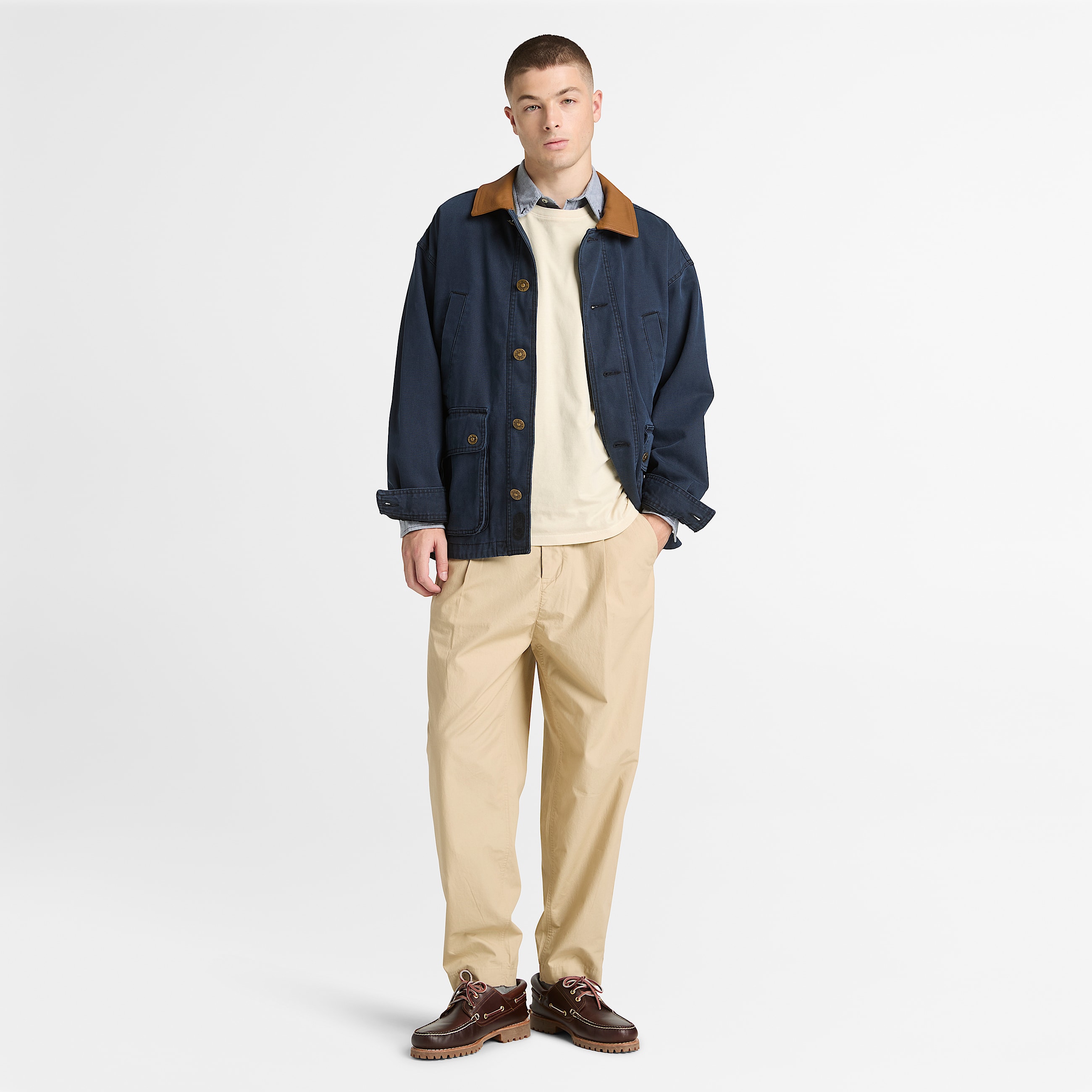 Stckgefrbtes Dunstan River TShirt fr Herren in Beige TBL Beige ALT2