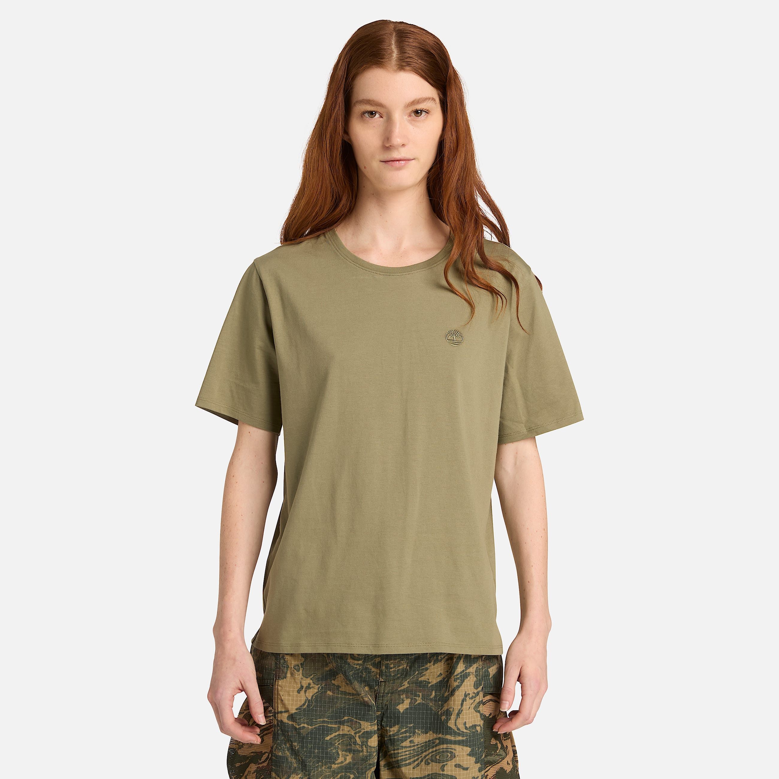 Camiseta de manga corta Dunstan para mujer en verde TBL verde ALT1