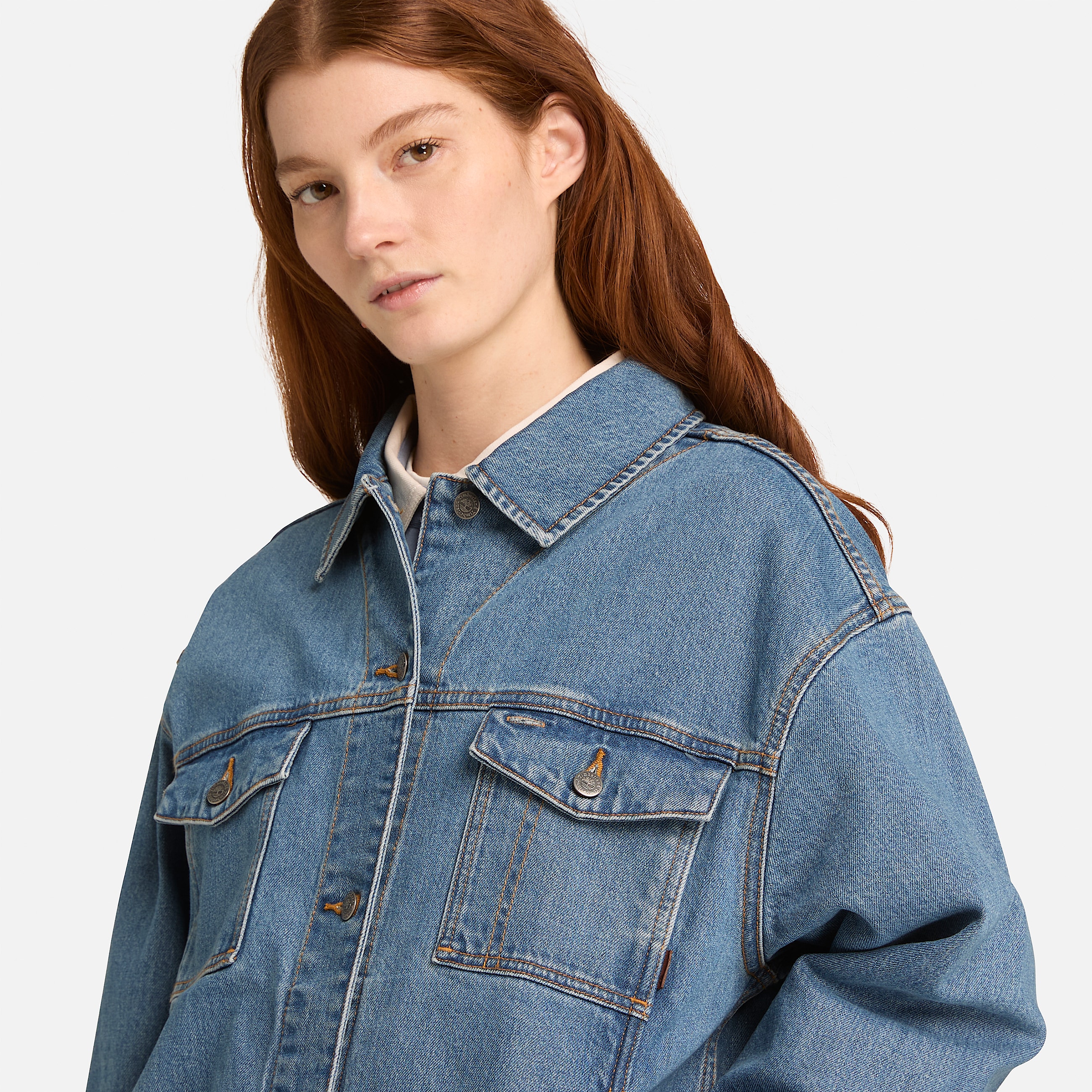 Veste en jean Archive pour femme en bleu TBL bleu ALT3