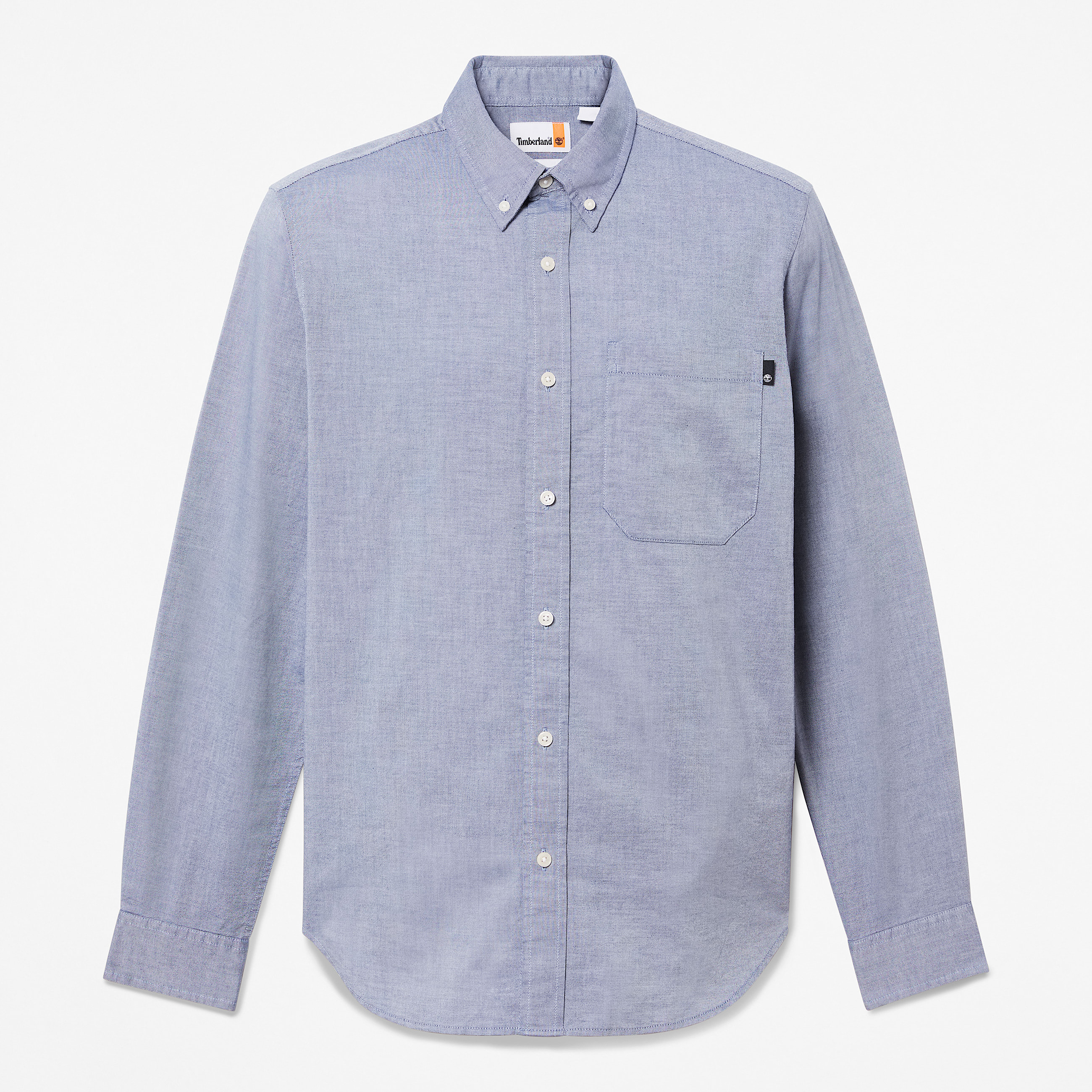 Gale River Oxford Langarmshirt fr Herren in Blau TBL Blau HERO