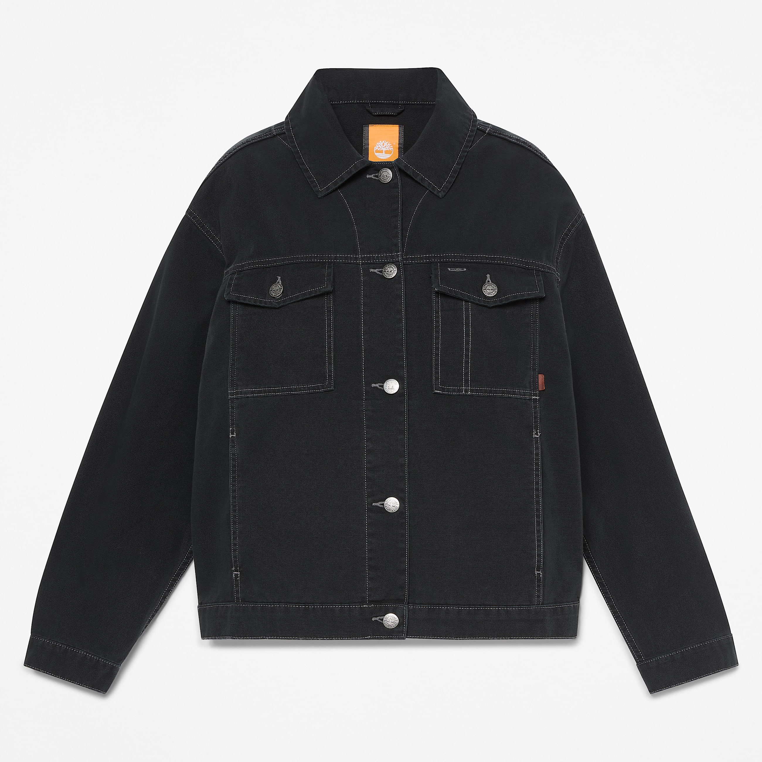 TruckerJacke aus Canvas fr Damen in Schwarz TBL Schwarz HERO