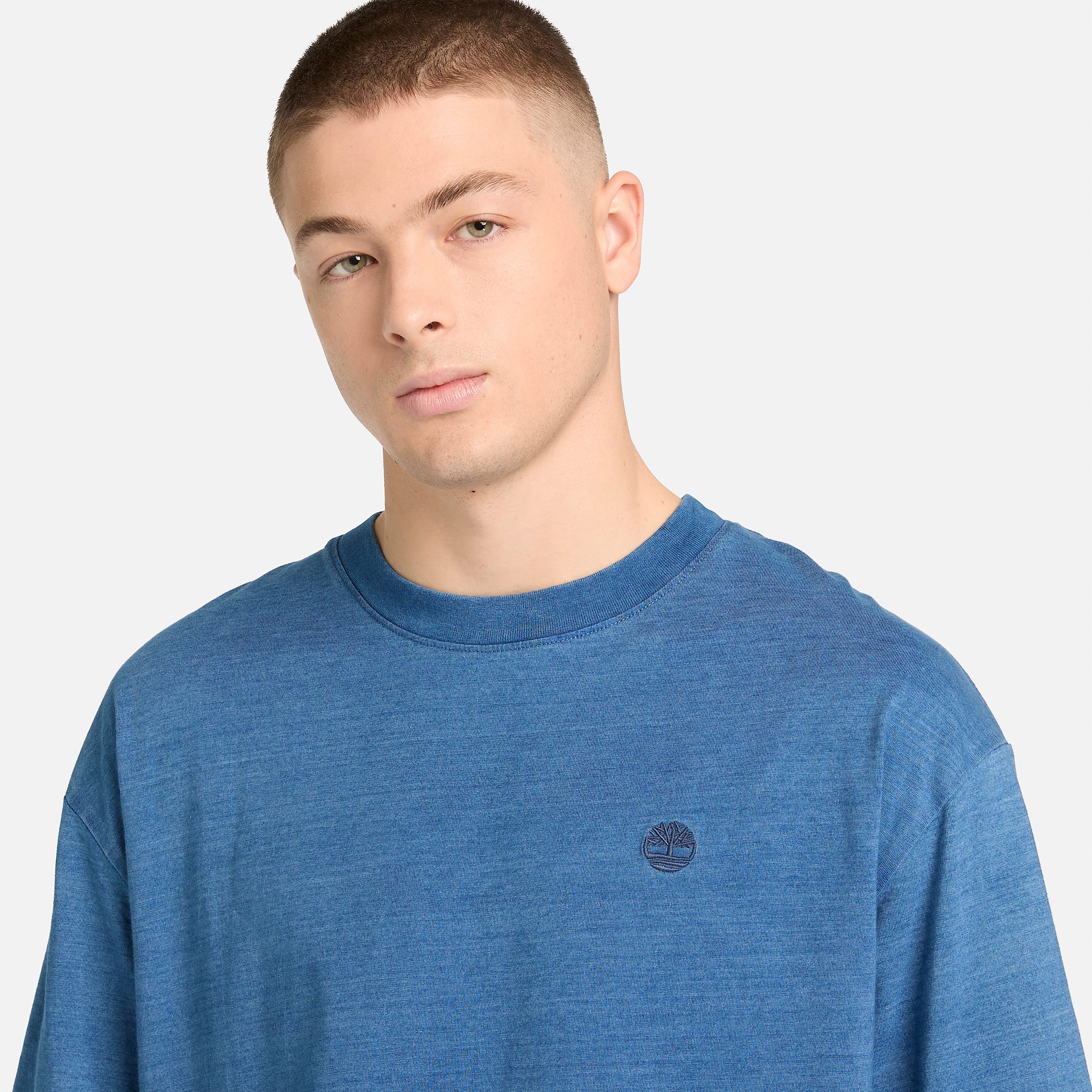 Tshirt Indigo para Homem em azulclaro TBL azul ALT3