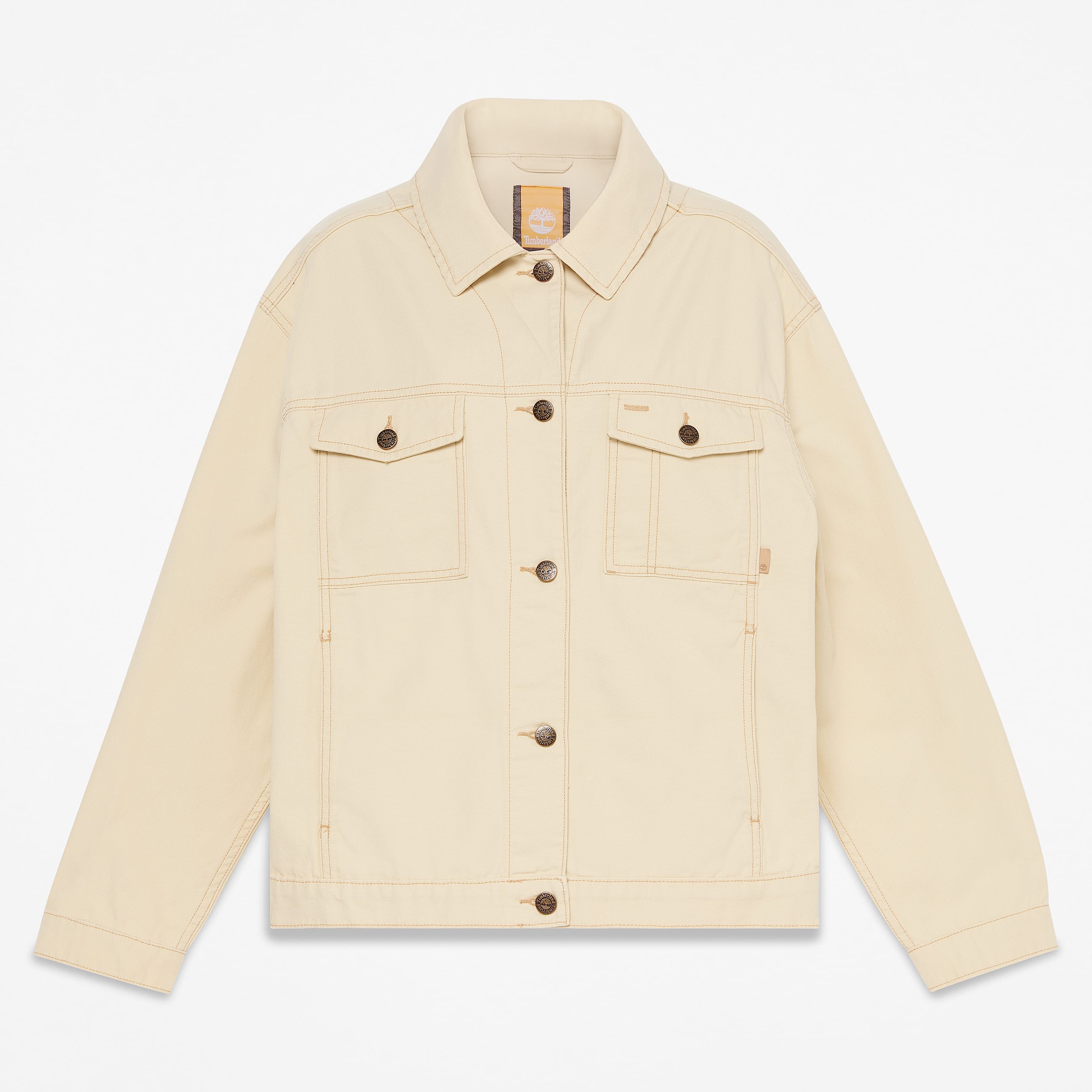 TruckerJacke aus Canvas fr Damen in Beige TBL Beige HERO