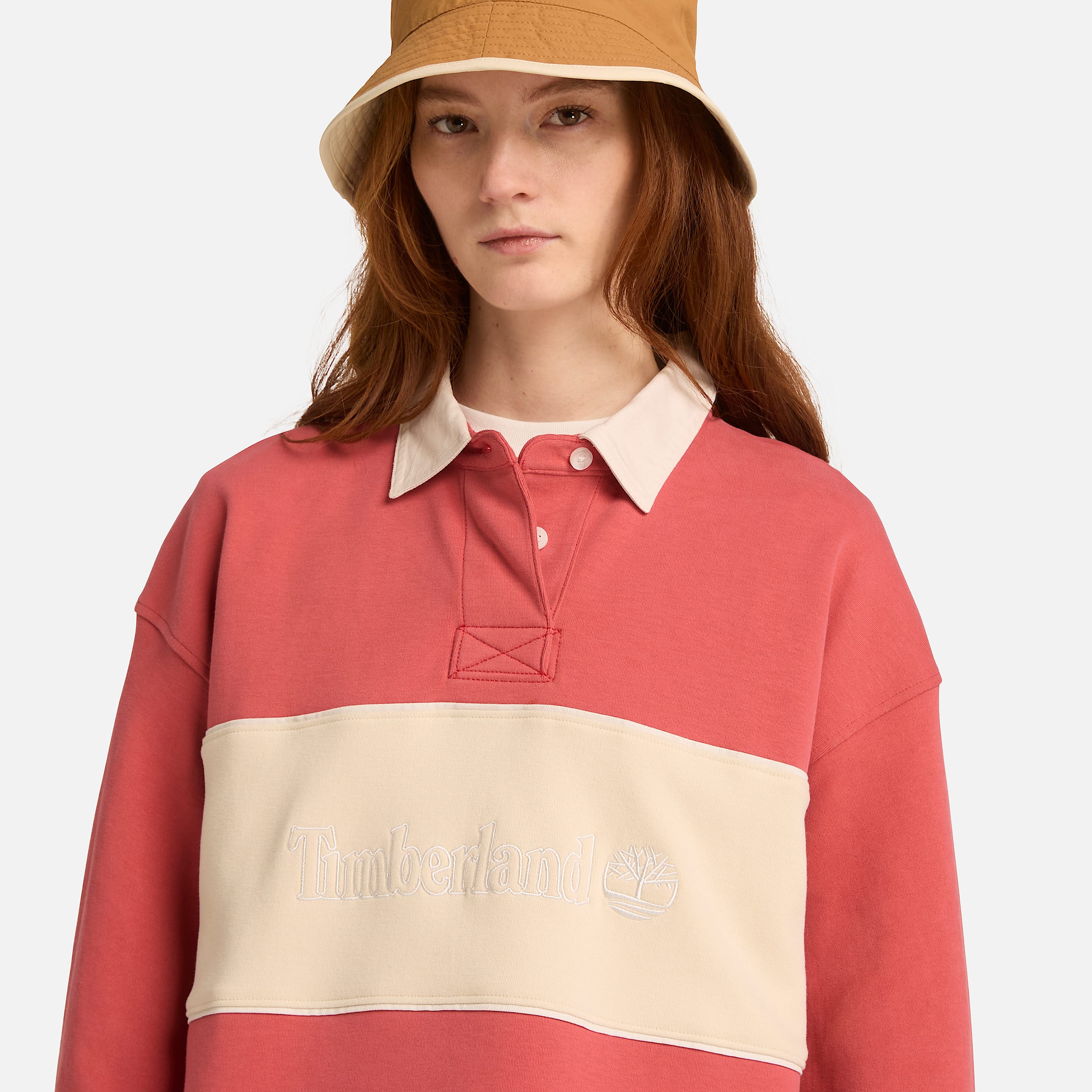 Polo de Rguebi Lush para Mulher em Vermelho TBL vermelho ALT3