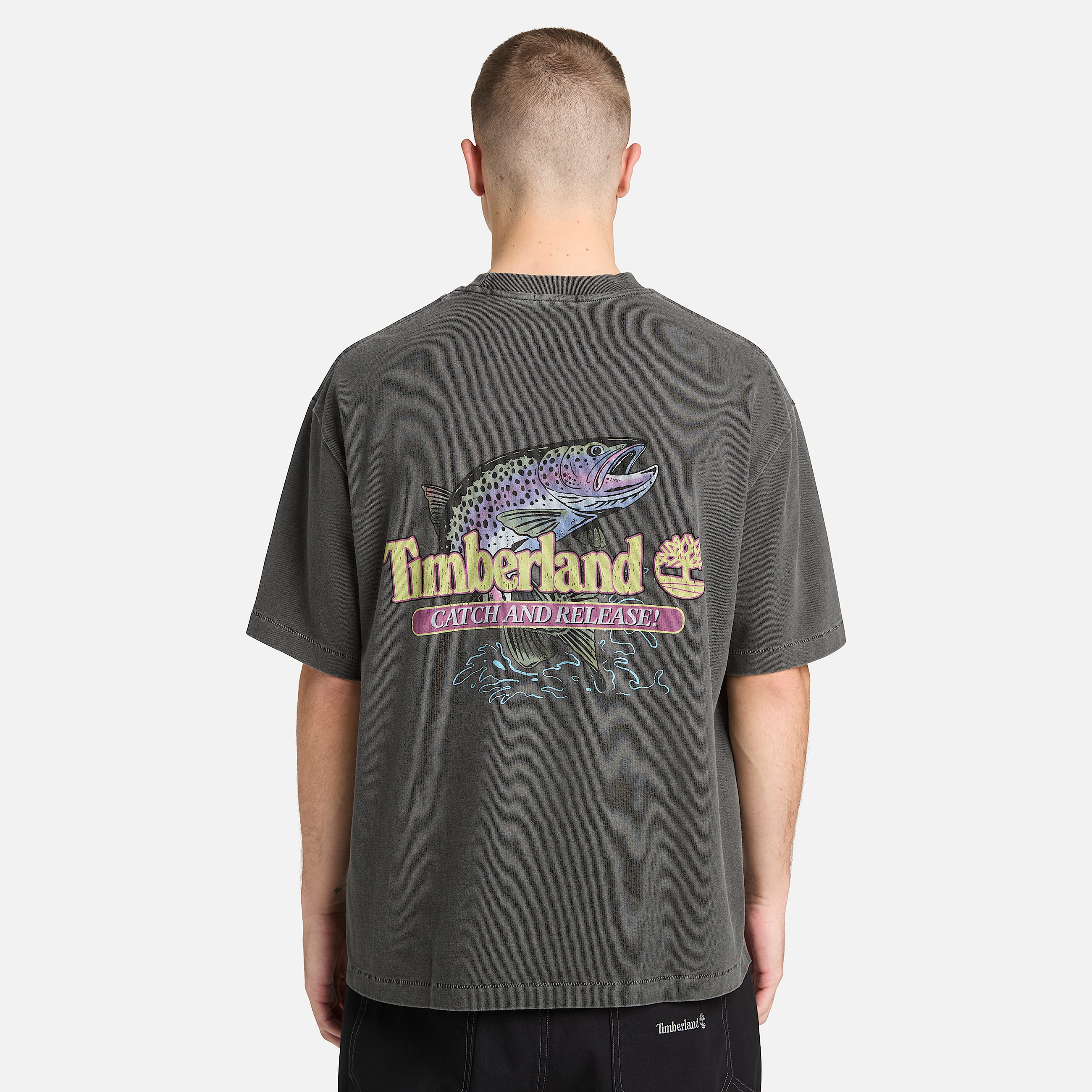 Tshirt Grfica Fly Fishing Sem Gnero em preto TBL preto ALT8