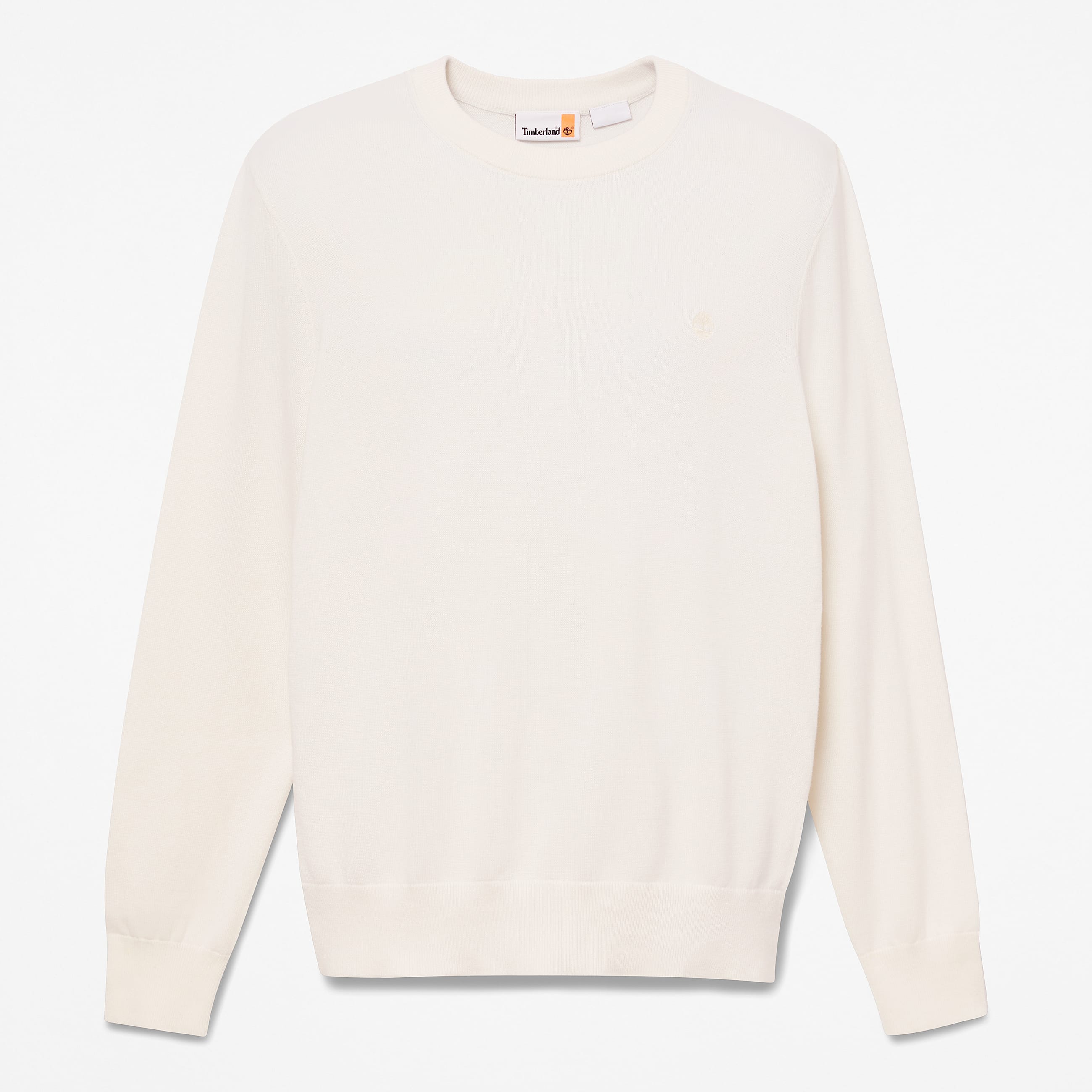 Johns River Cotton Crewneck Jumper for Men in White TBL White HERO
