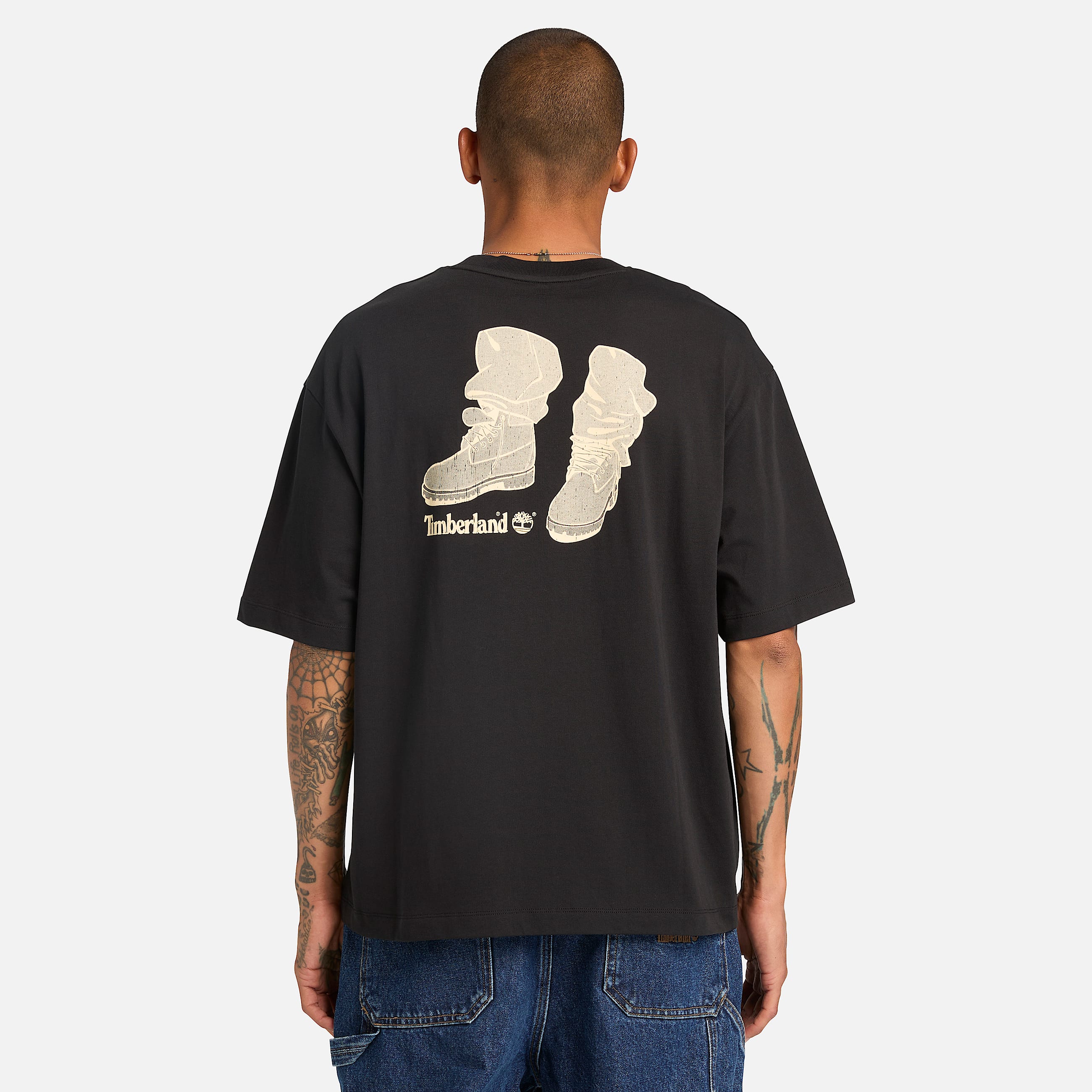 All Gender Timbs On My Feet TShirt in Schwarz TBL Schwarz ALT2