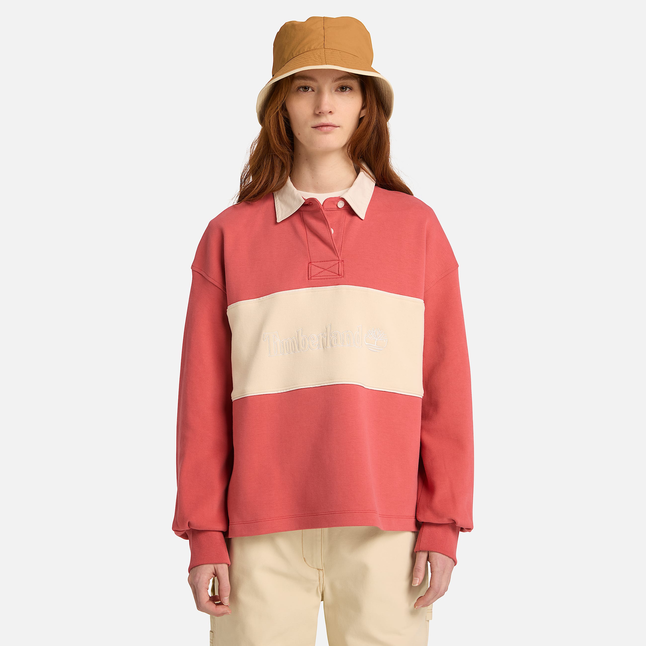 Polo de Rguebi Lush para Mulher em Vermelho TBL vermelho ALT1