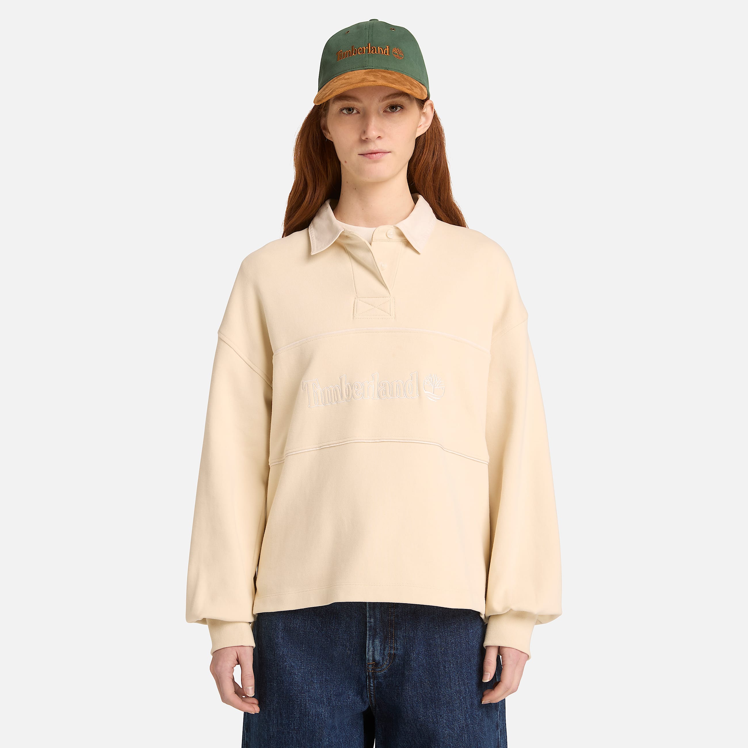 Polo de Rguebi Lush para Mulher em bege TBL bege ALT1