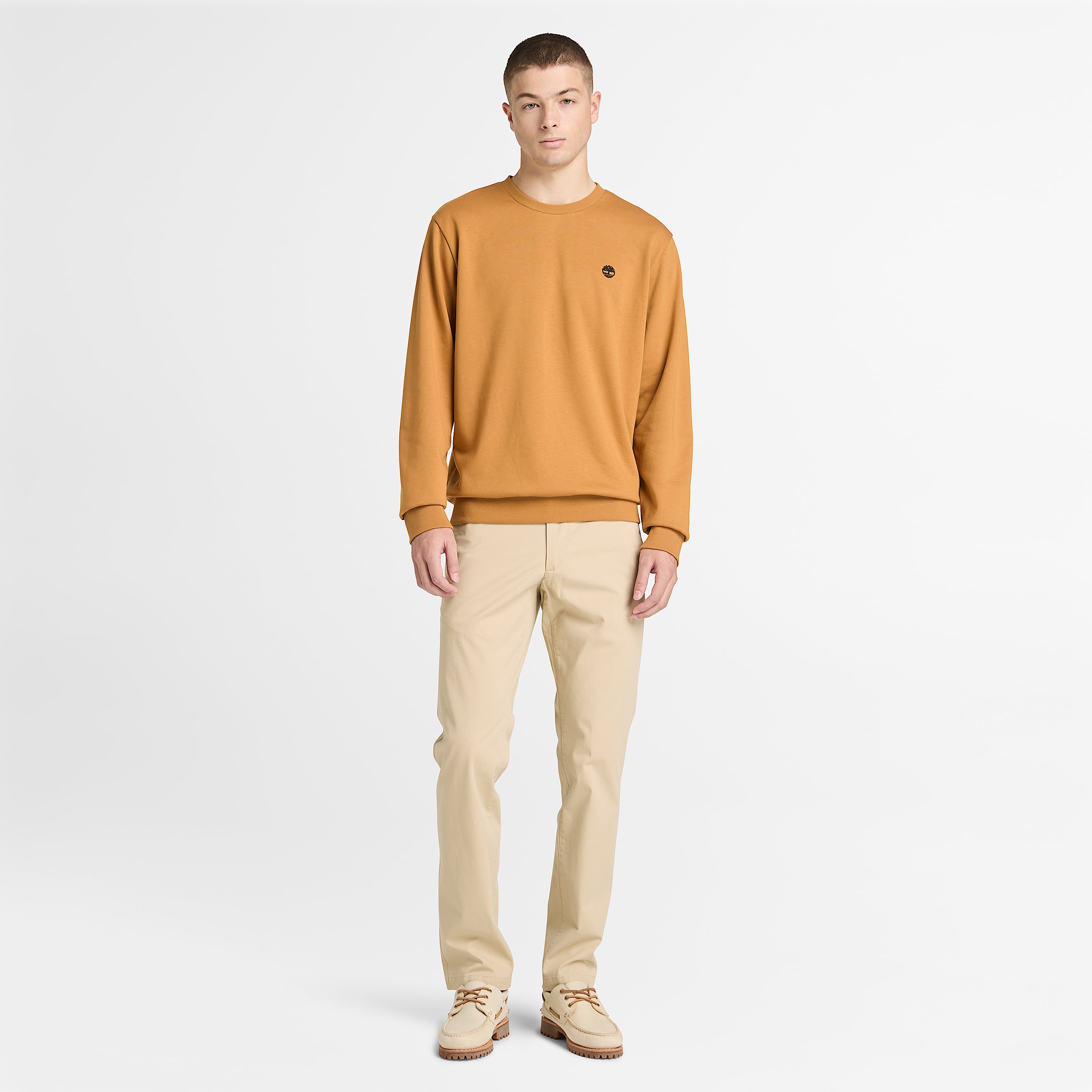 Oyster River Sweatshirt mit Rundhalsausschnitt fr Herren in Gelb TBL Gelb ALT2