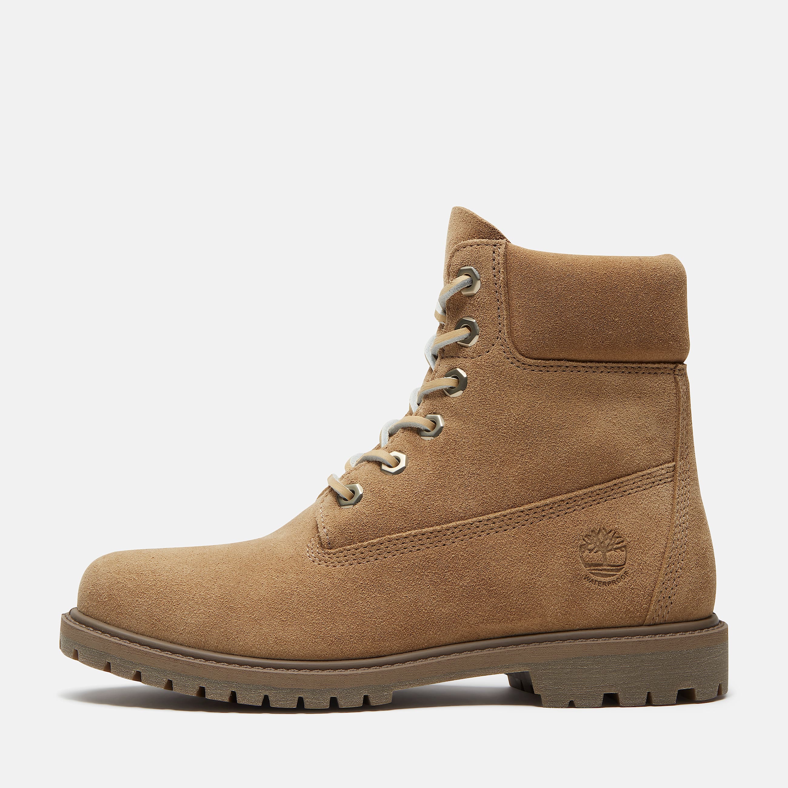 Bota Impermevel Timberland Mix Tape 6 Inch para Mulher em bege TBL bege ALT9