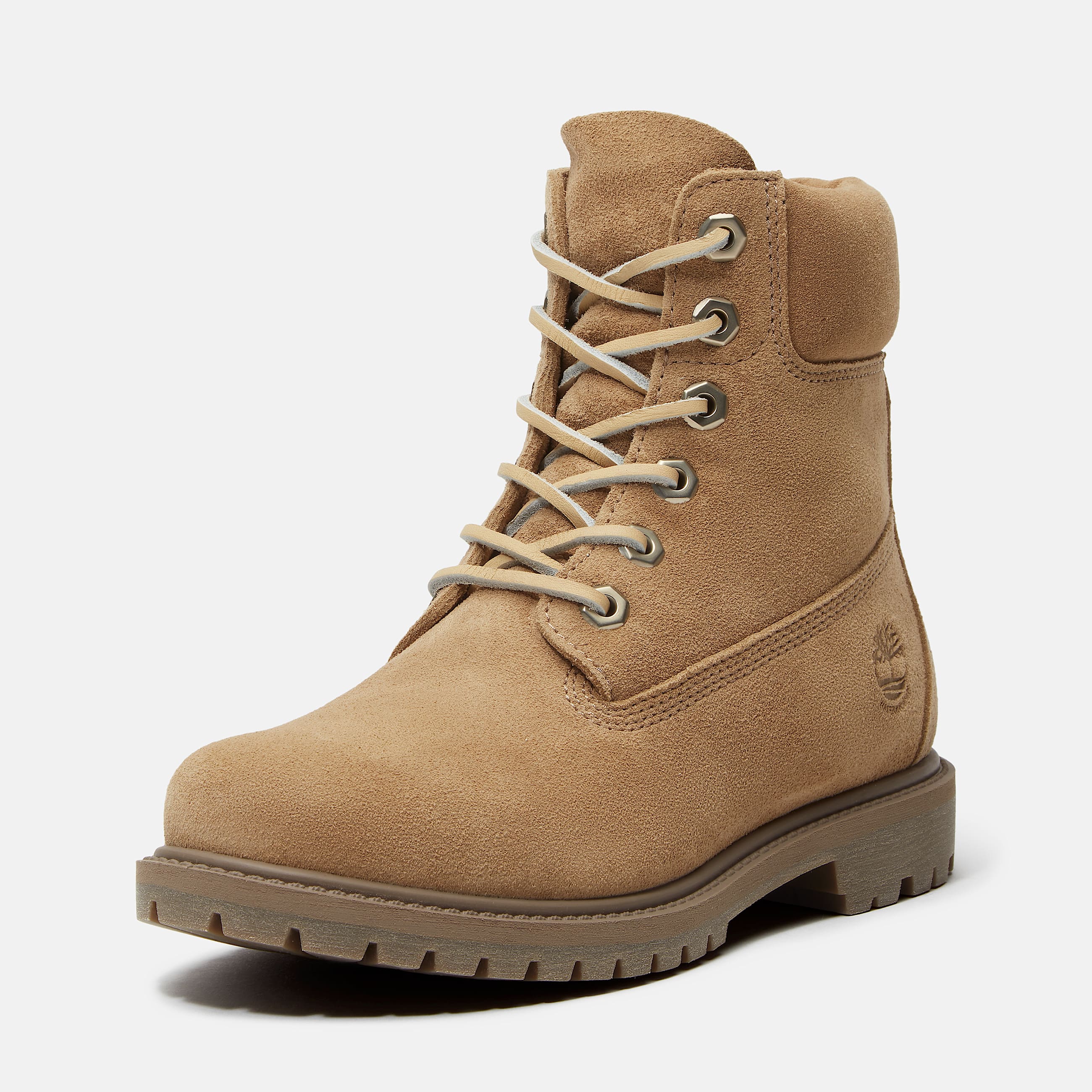 Bota Impermevel Timberland Mix Tape 6 Inch para Mulher em bege TBL bege ALT10