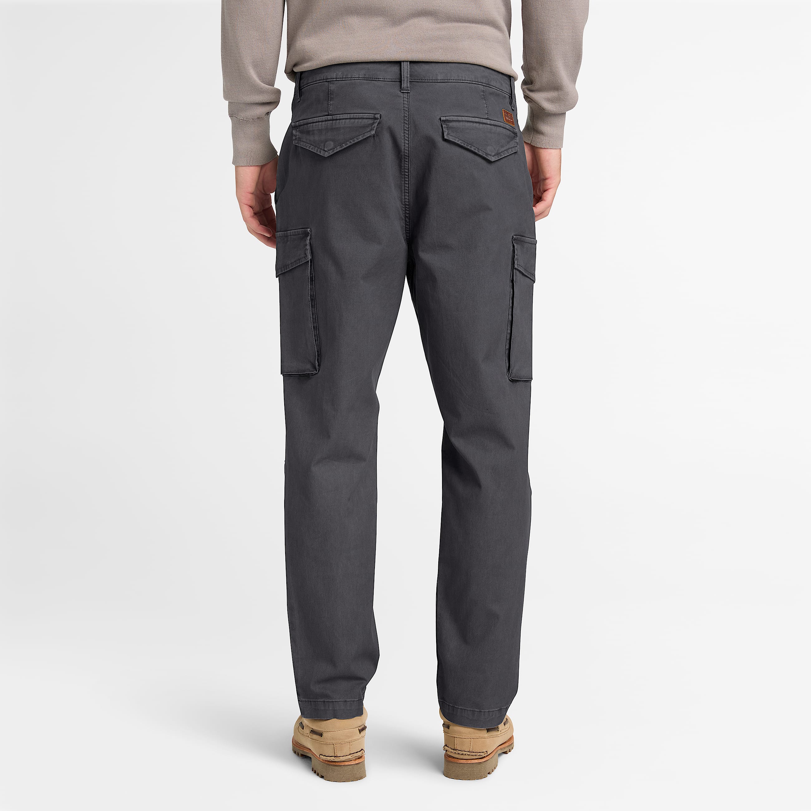 Stckgefrbte BedfordCargohose fr Herren in Schwarz TBL Schwarz ALT8