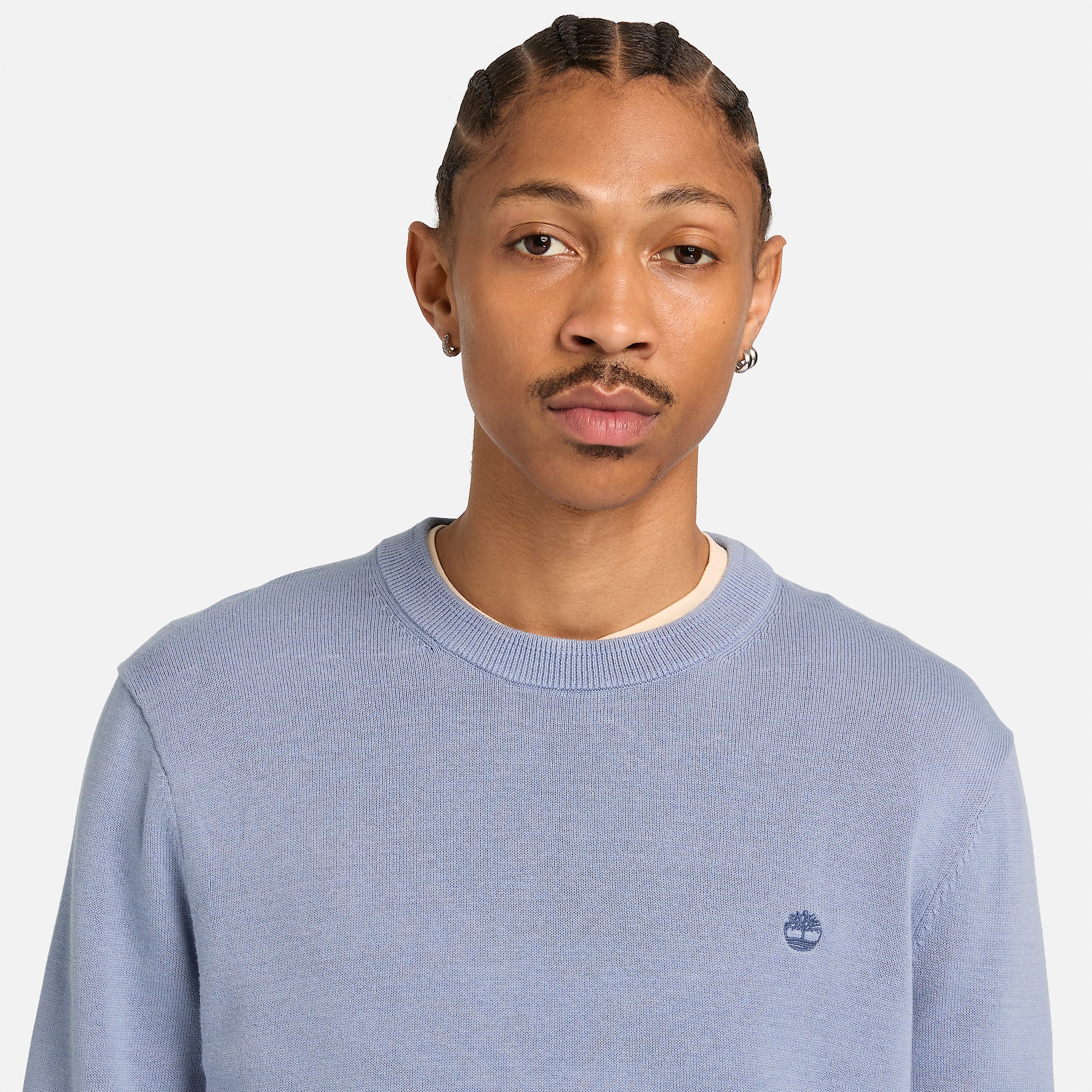 Camisola de Algodo Williams River para Homem em azul TBL azul ALT3