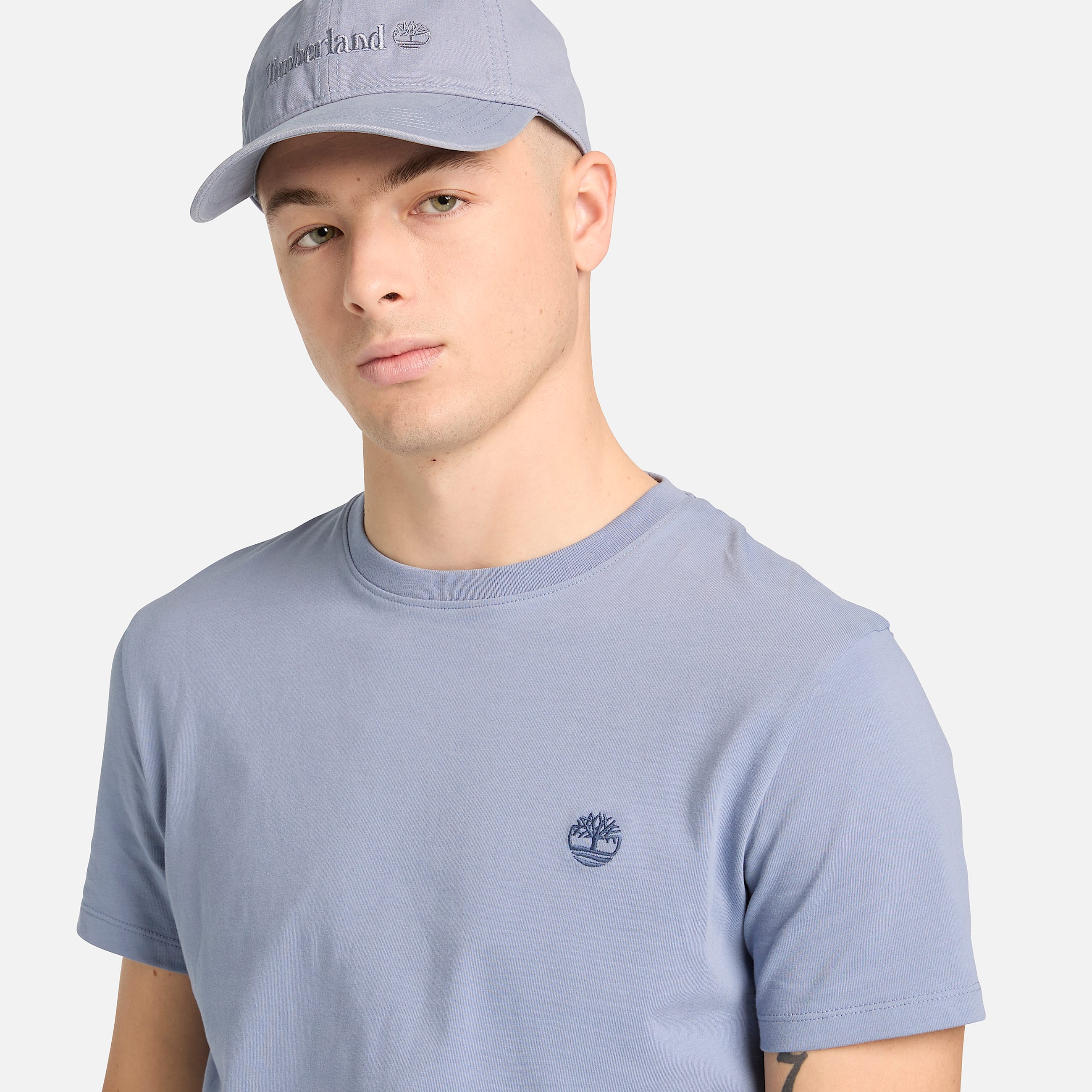 Dunstan River ShortSleeve TShirt for Men in Blue TBL Blue ALT3