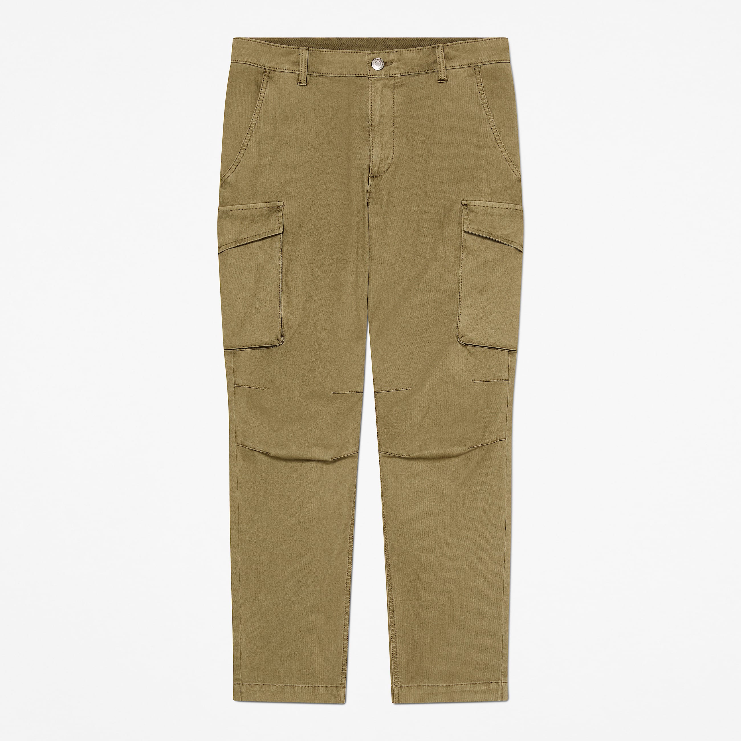 Pantaln cargo teido en prenda Bedford para hombre en verde TBL verde HERO