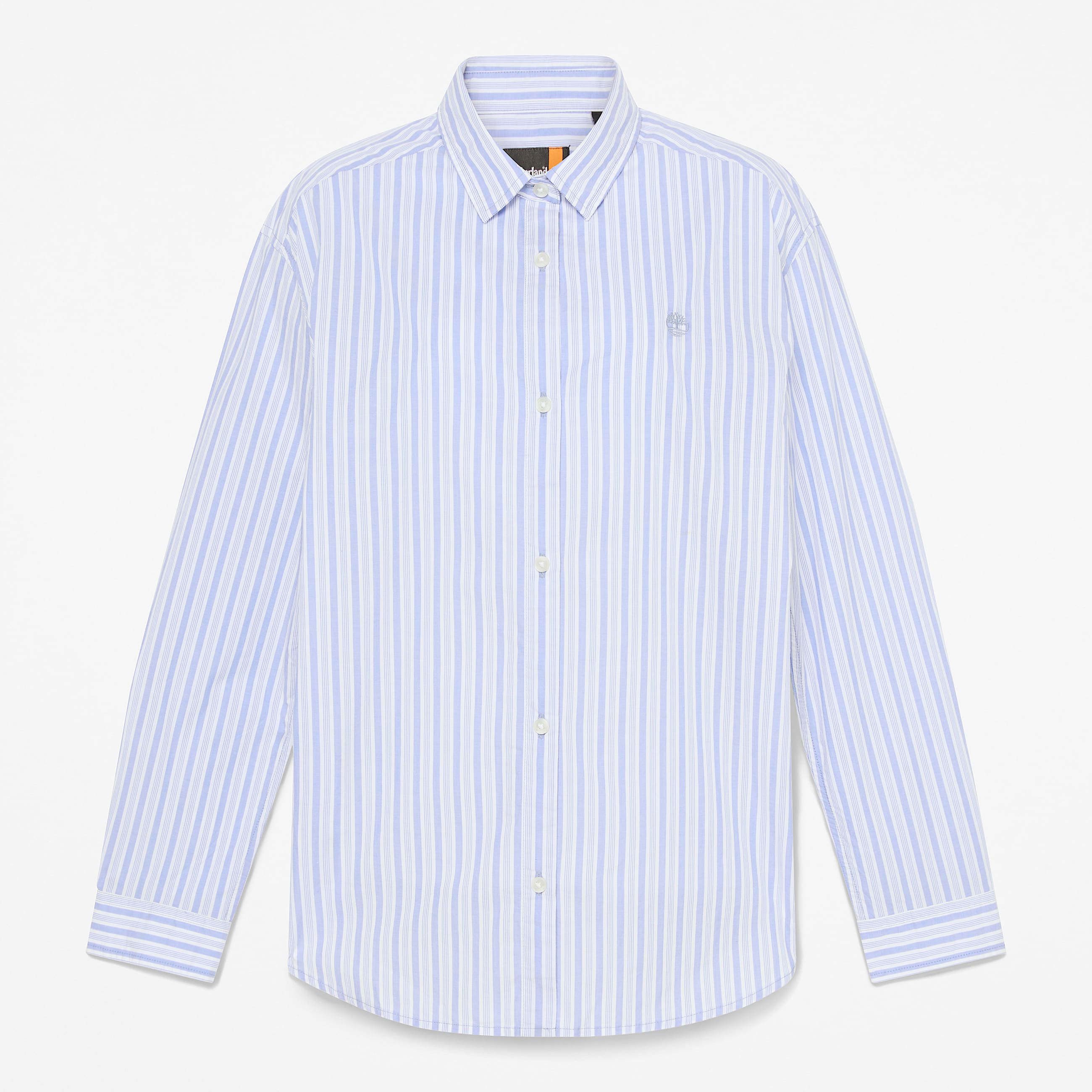 Camisa de Manga Comprida s Riscas para Mulher em azul TBL azul HERO