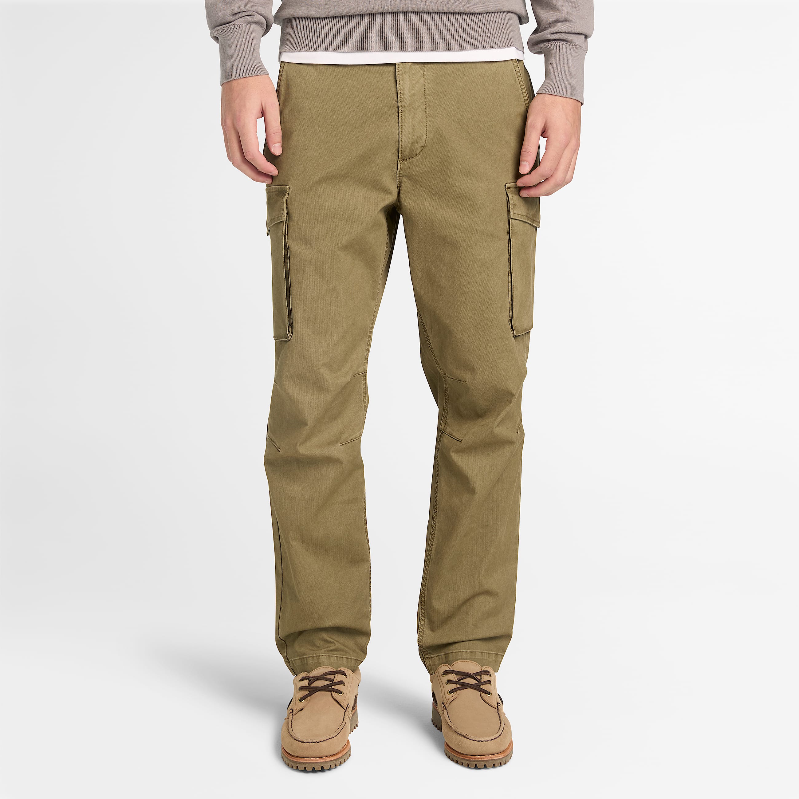 Stckgefrbte BedfordCargohose fr Herren in Braun TBL Braun ALT1