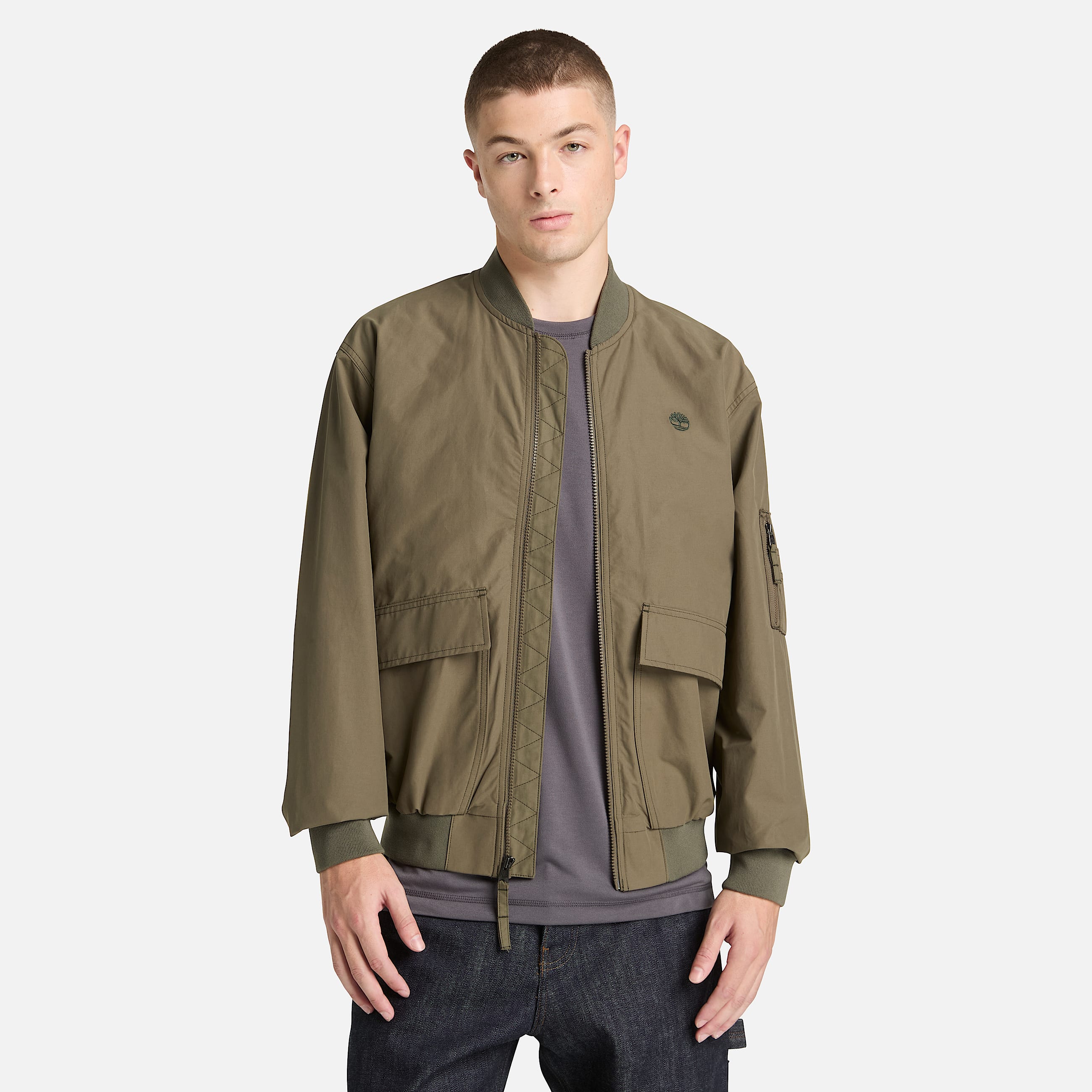 Bomber Hidrorrepelente Duradouro Utility para Homem em verde TBL verde ALT1