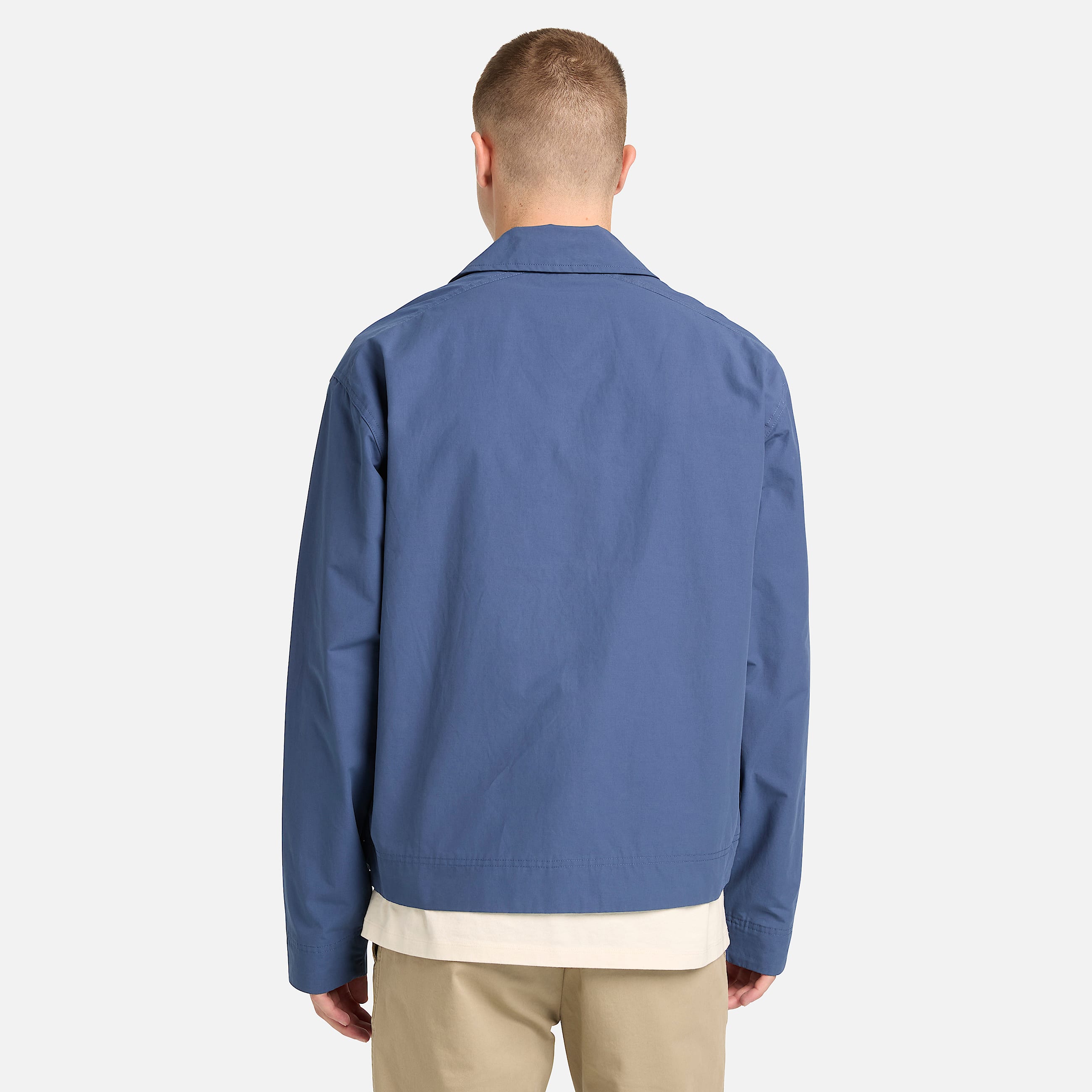 Stratham Durable Water Repellent Cotton Bomber for Men in Dark Blue TBL Blue ALT8