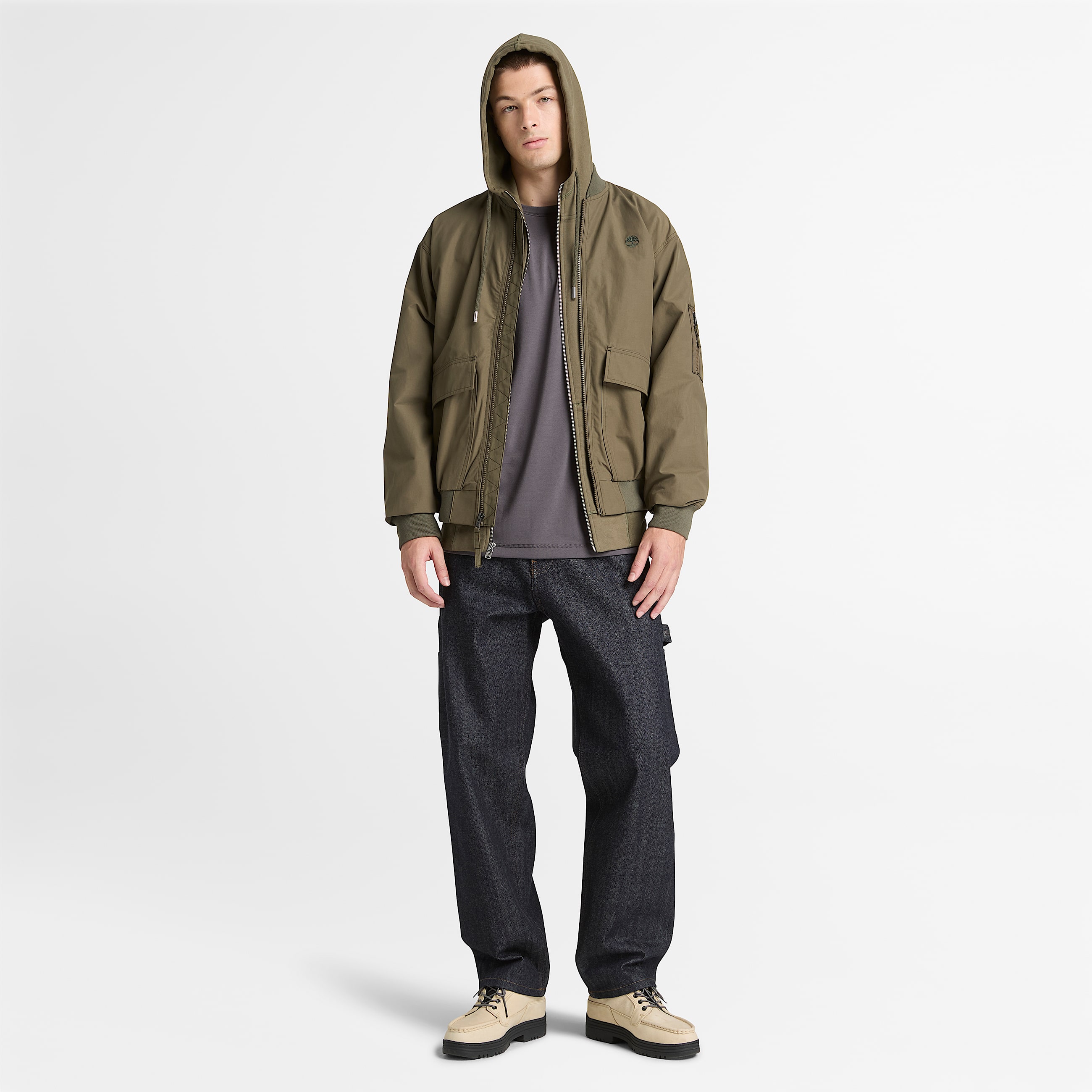 Bomber Hidrorrepelente Duradouro Utility para Homem em verde TBL verde ALT2
